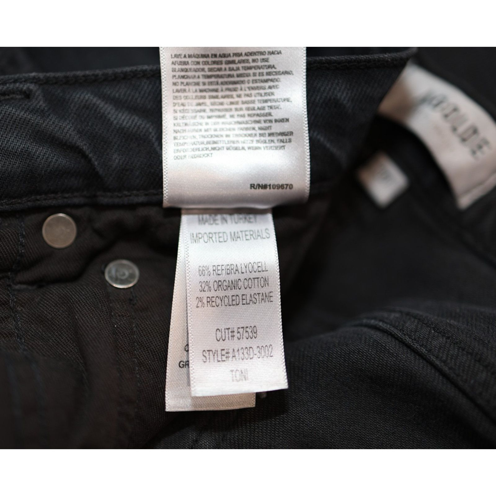 Agolde AGOLDE Toni Mid Rise Straight Raw Hem Denim Jeans Size 30 Size 31" - 7 Thumbnail