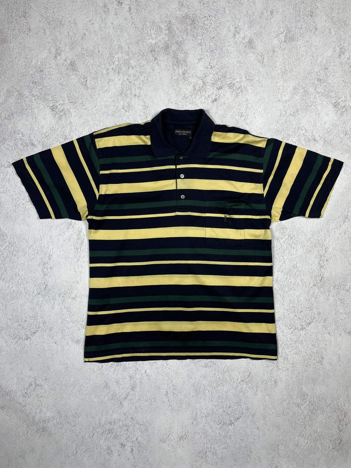 Yves Saint Laurent YSL Yves Saint Laurent Vintage Polo Small Logo L Size US L / EU 52-54 / 3 - 1 Thumbnail