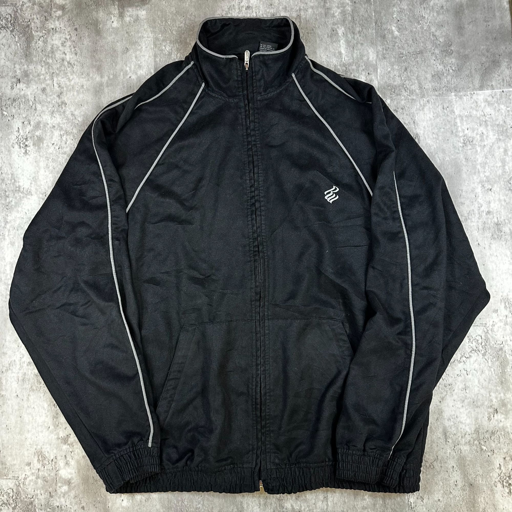Rocawear Rocawear Black Track Jacket L Full Zip Retro Style Polyester Size US L / EU 52-54 / 3 - 1 Thumbnail