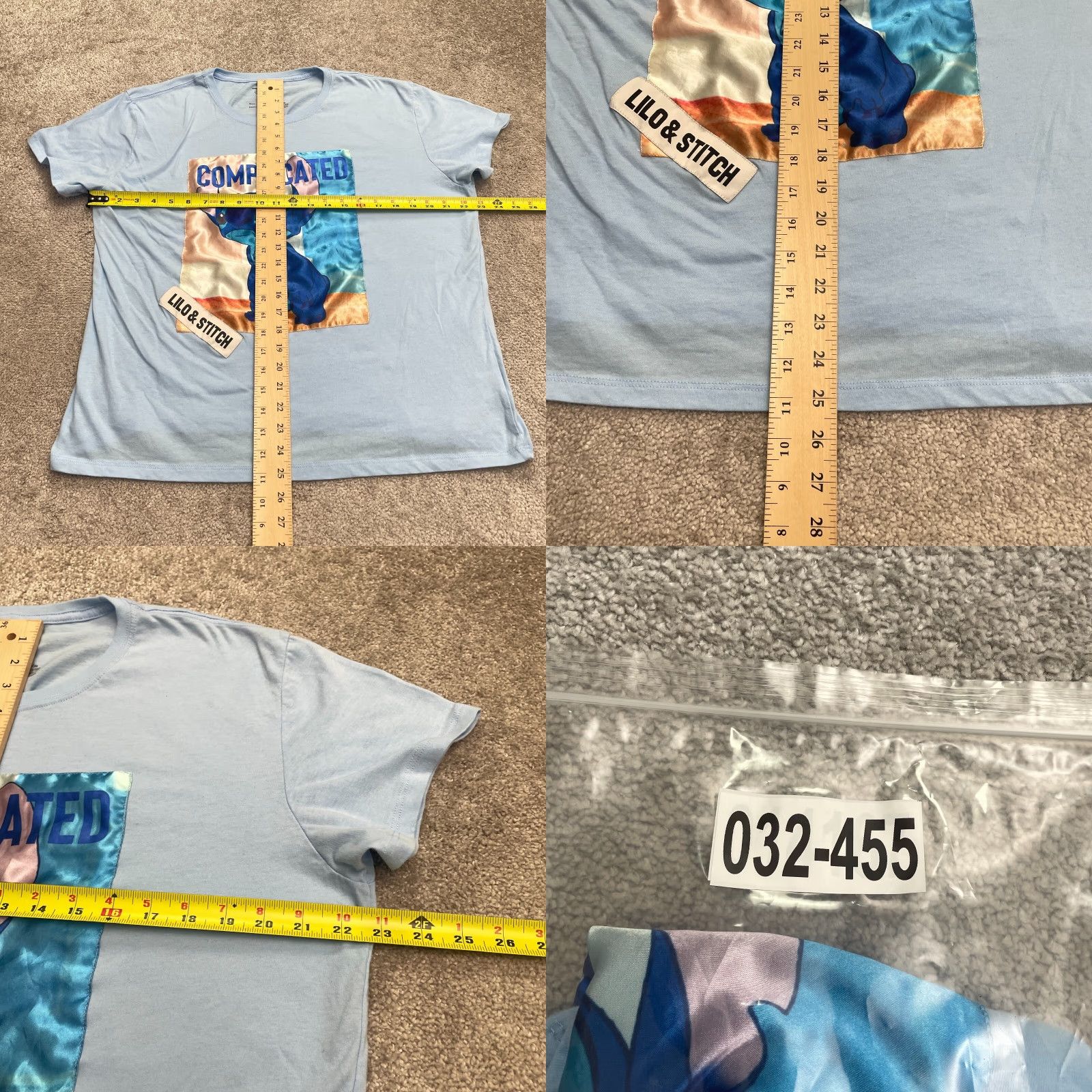 Disney Disney Lilo & Stitch Graphic T-Shirt Juniors 3XL Blue Crew Short Sleeve Casual Womens Size XXL / US 16-18 / IT 52-54 - 8 Thumbnail