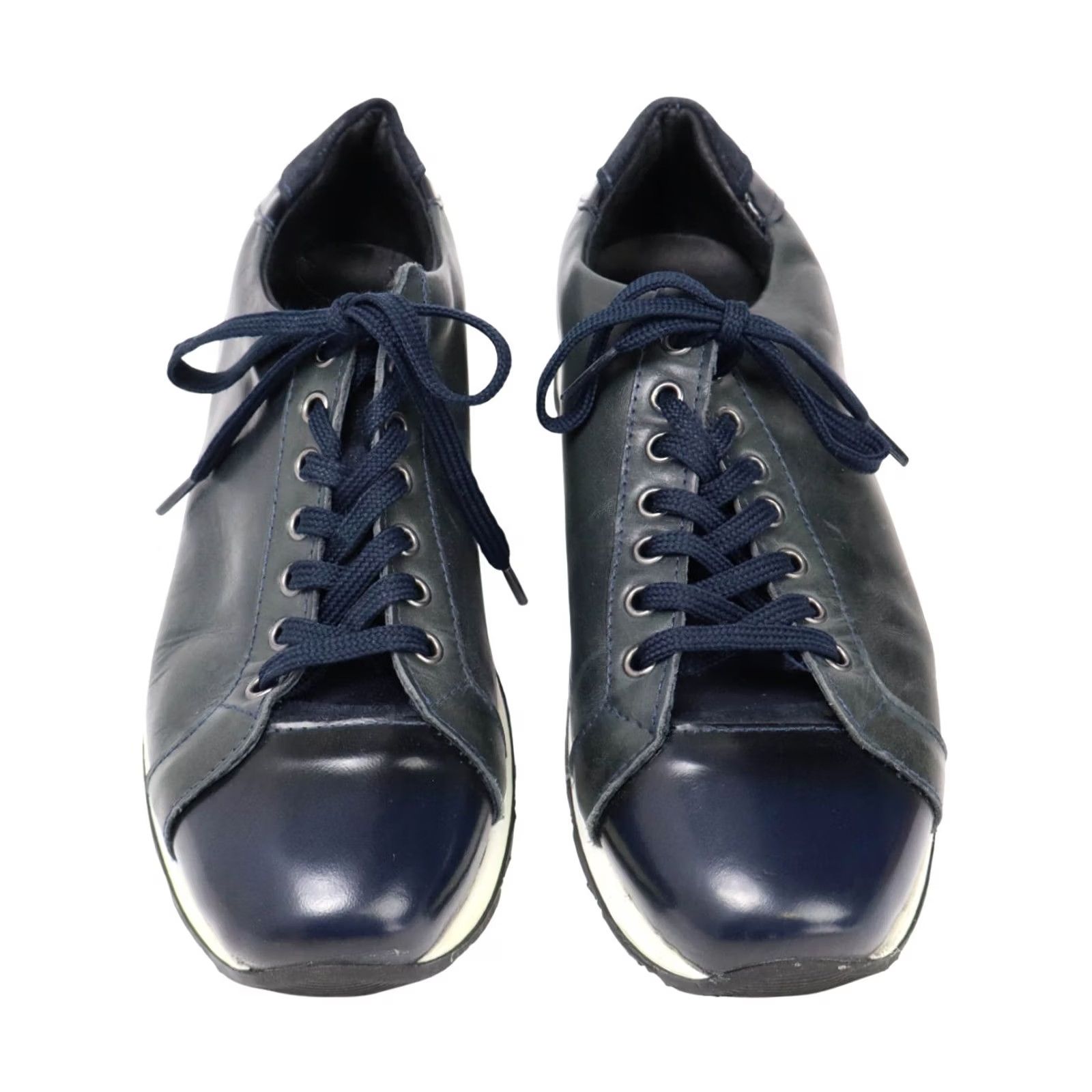 Trussardi Trussardi Mens Leather Low Top Platformed Sneakers Size US M / EU 48-50 / 2 - 4 Thumbnail