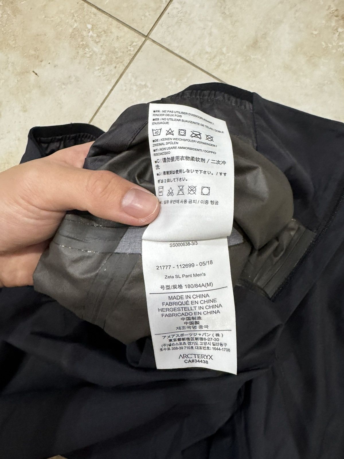 Arc'teryx Arc'teryx Zeta SL Pant Men Medium GoreTex Rain Zip Leg Black Size US 32 / EU 48 - 8 Thumbnail