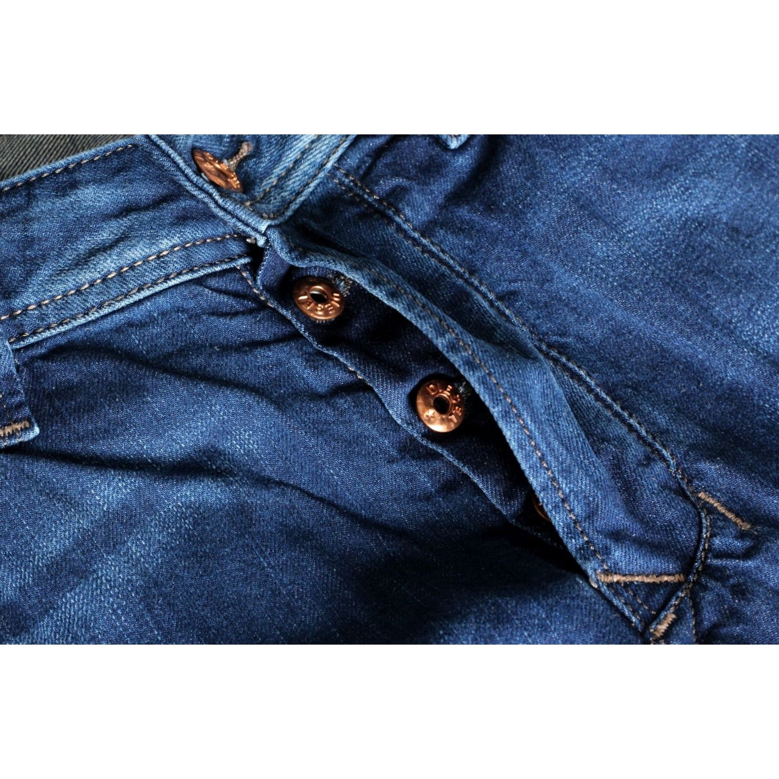 Diesel DIESEL LARKEE 0842M Jeans Men Regular Straight 32x32 DZ7144 Blue Size US 32 / EU 48 - 6 Thumbnail