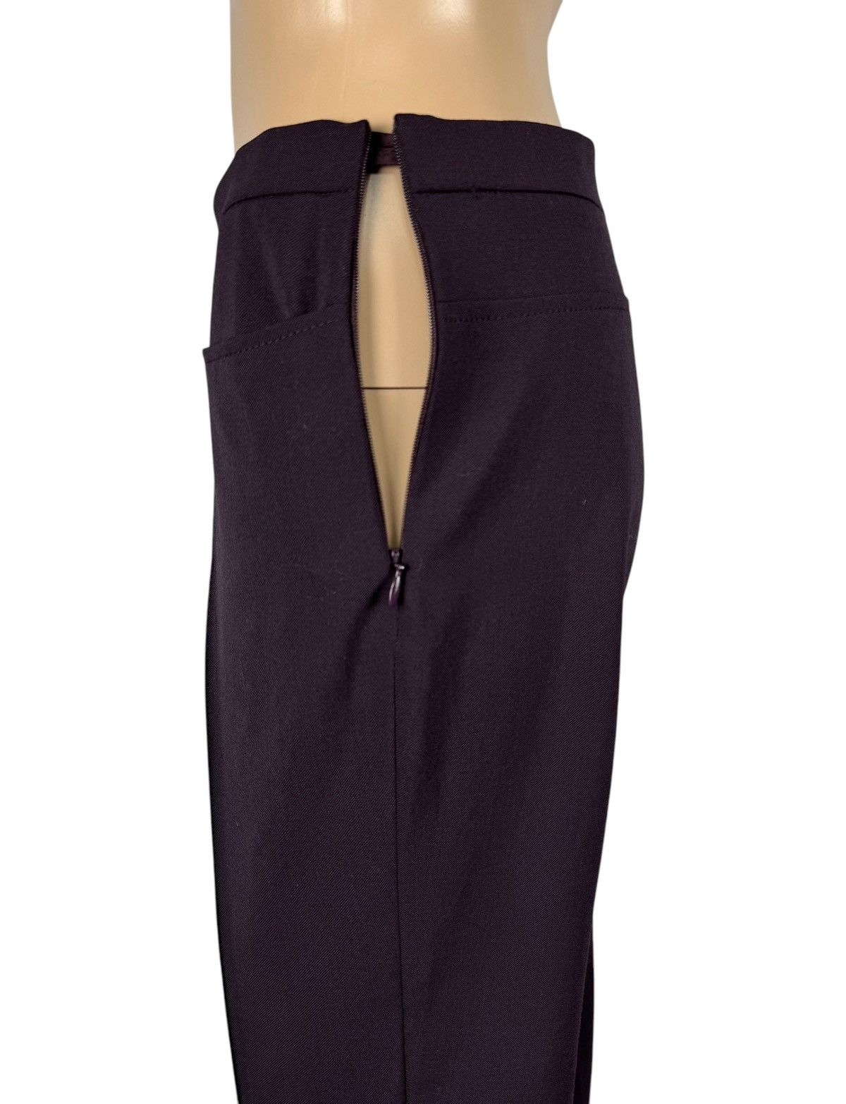Akris Akris Punto Wool-Polyester Dress Pants Purple size IT44 US8 Size 30" / US 8 / IT 44 - 5 Thumbnail