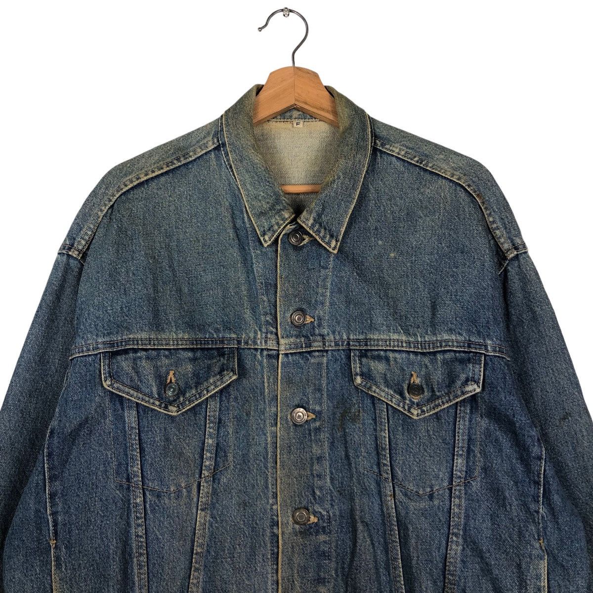 Japanese Brand 🔥Vintage Trucker Denim Jacket Biker Japan Issey Miyake Size US M / EU 48-50 / 2 - 3 Thumbnail