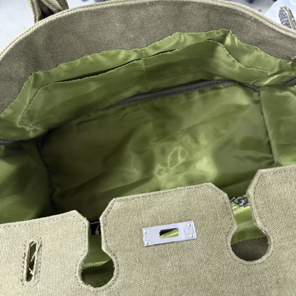 Handmade Limited Crafted Birkin Bag Canvas Custom Hermes Readymade Size ONE SIZE - 16 Thumbnail