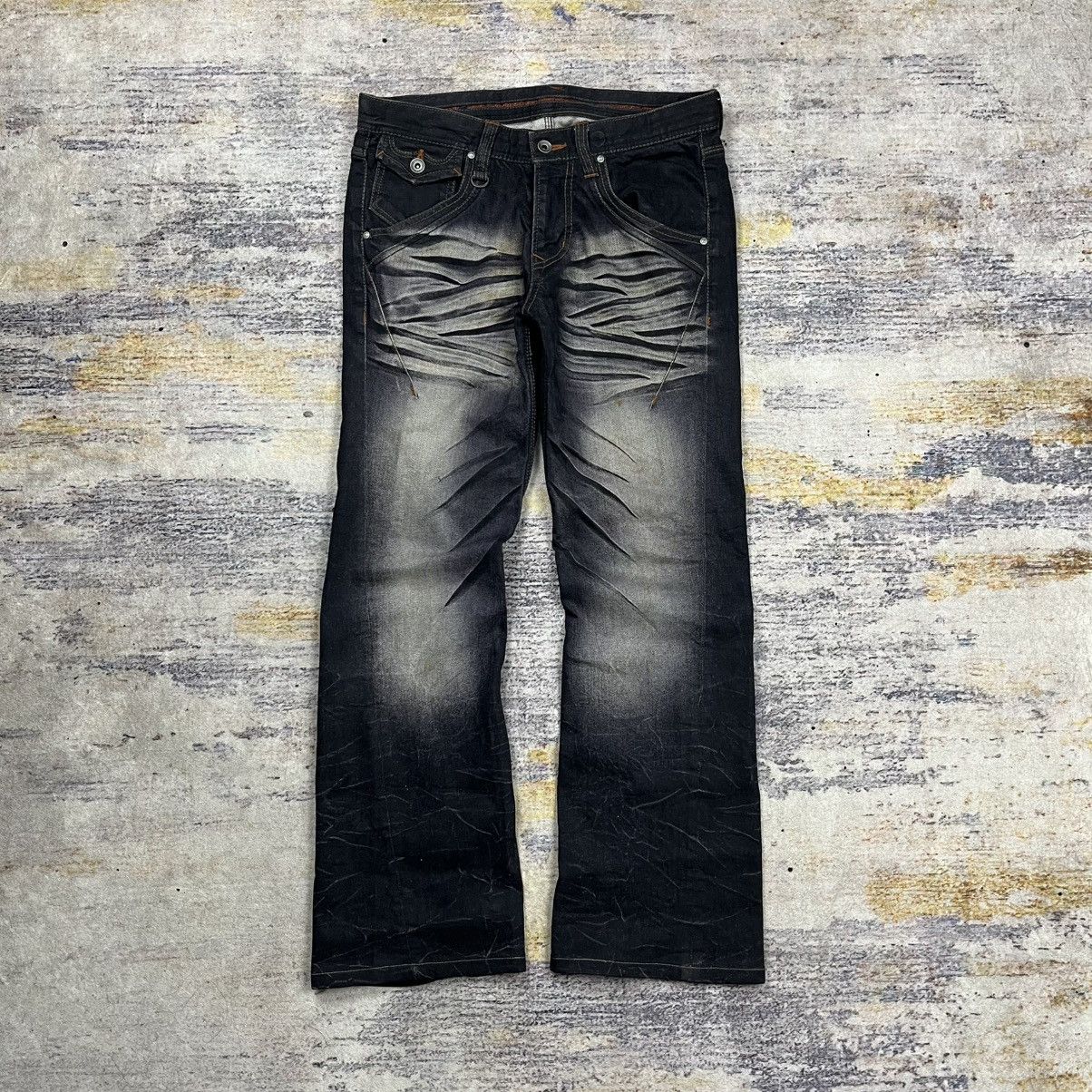 Tornado Mart Nicole club for men clawmark boot cut denim pants Size US 31 - 1 Thumbnail