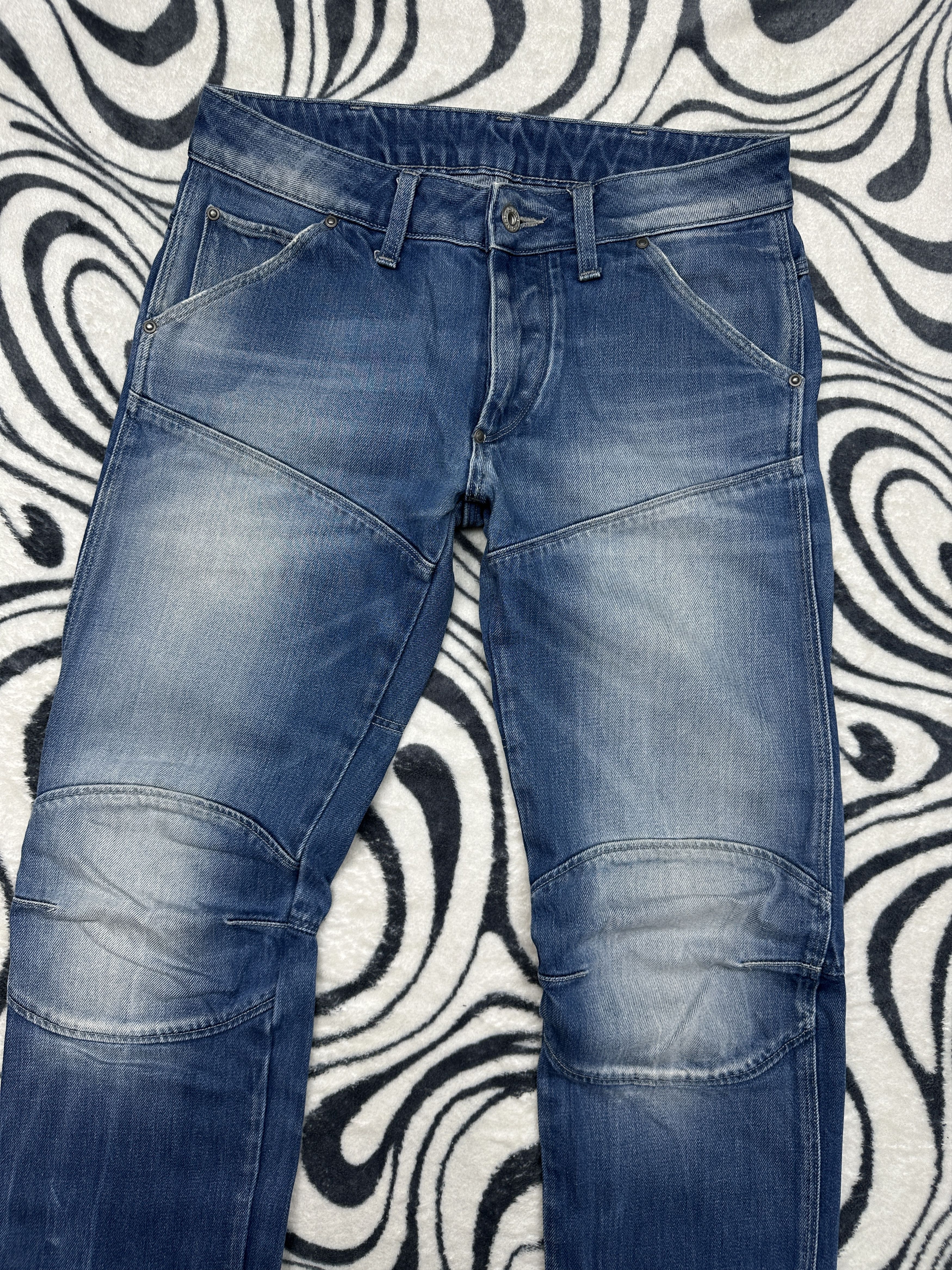 G-Star G Star Raw 5620 3D Low Tapered Denim Pants Double Knee Jeans Size US 28 / EU 44 - 2 Thumbnail
