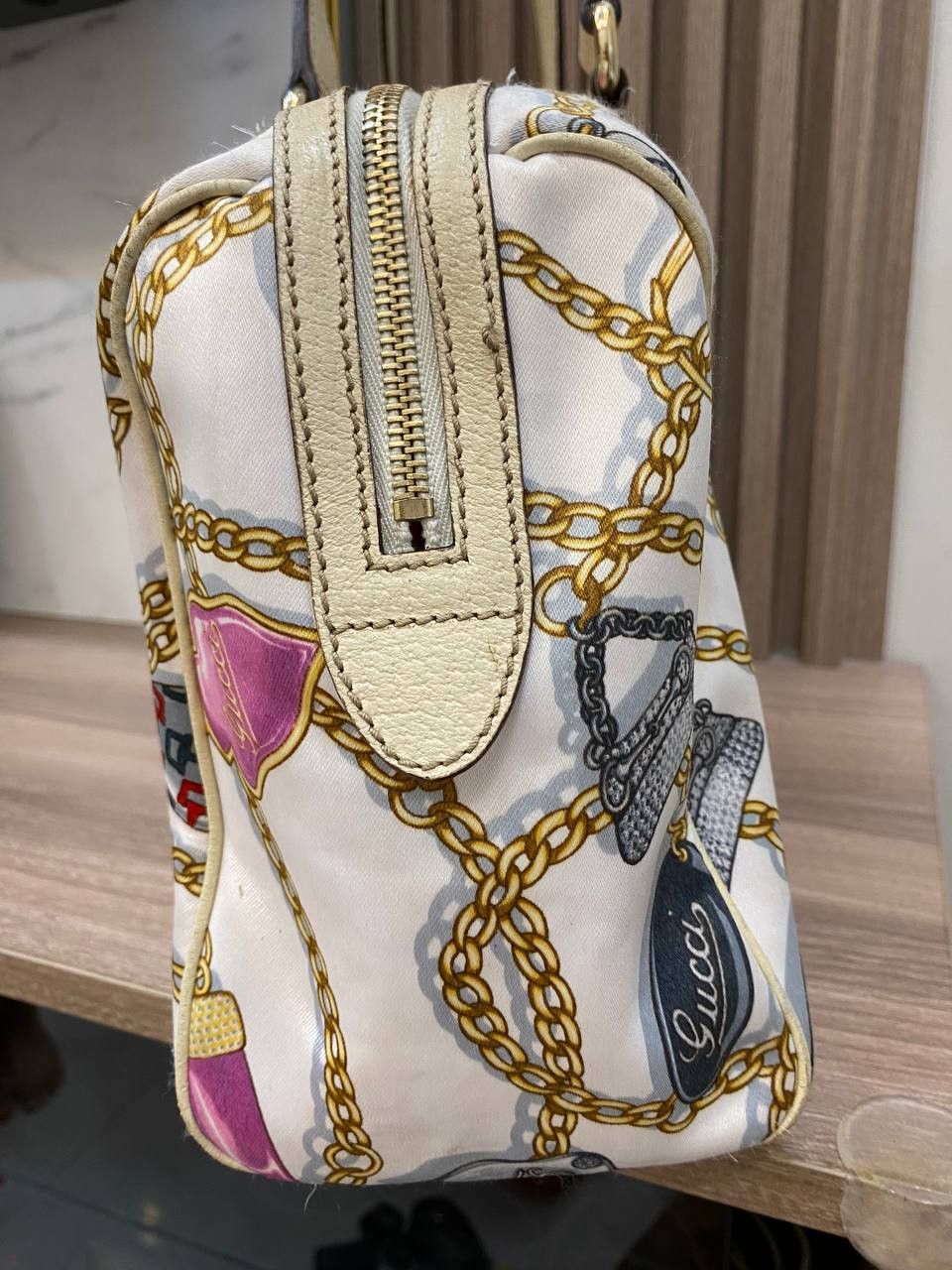 Gucci Gucci Charmy Boston Bag Printed Satin Small Size ONE SIZE - 3 Thumbnail