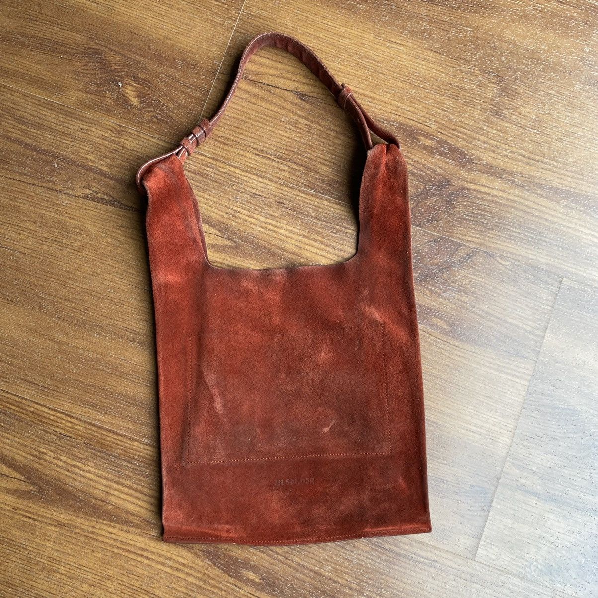 Jil Sander JIL SANDER Red Suede Shoulder Bag Size ONE SIZE - 4 Thumbnail