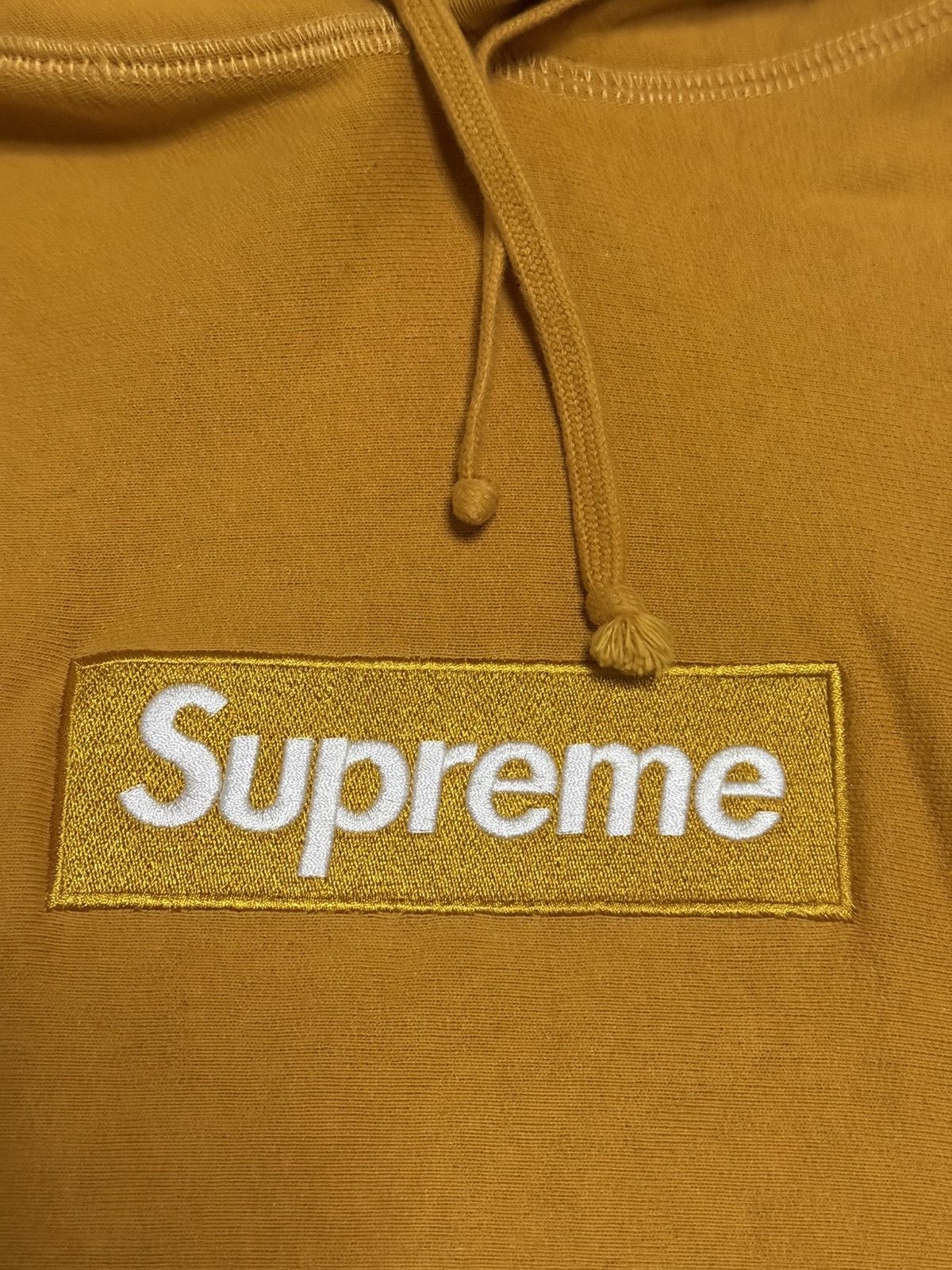 Supreme Supreme fw11 mustard box logo hoodie Size US L / EU 52-54 / 3 - 3 Thumbnail