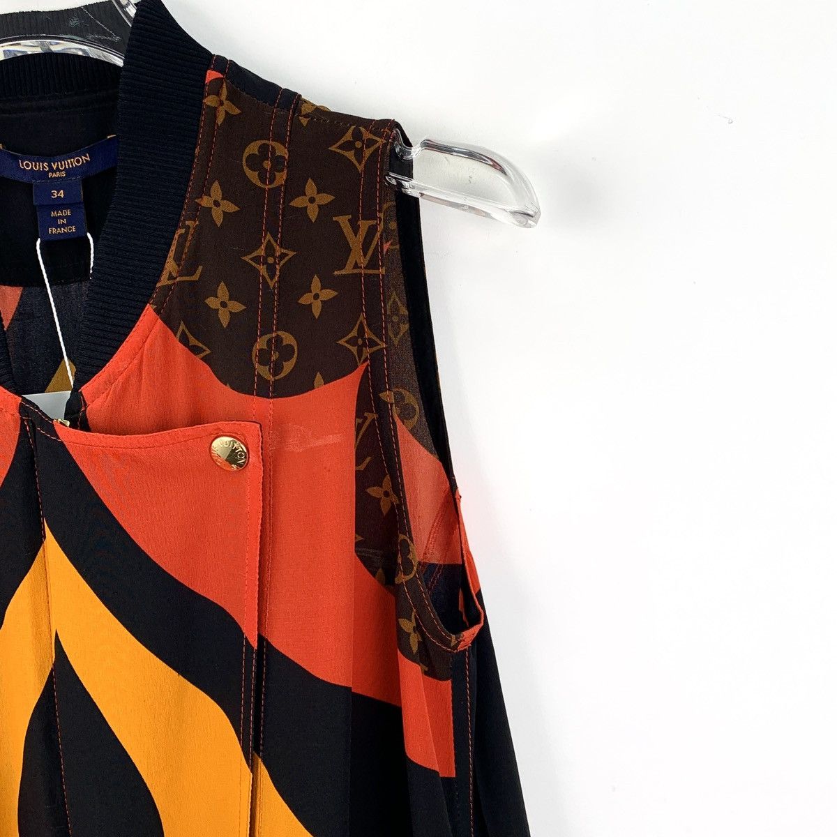 Louis Vuitton Louis Vuitton Monogram Silk Jumpsuit Skort K26WX Size XXS / US 00 / IT 34 - 3 Thumbnail