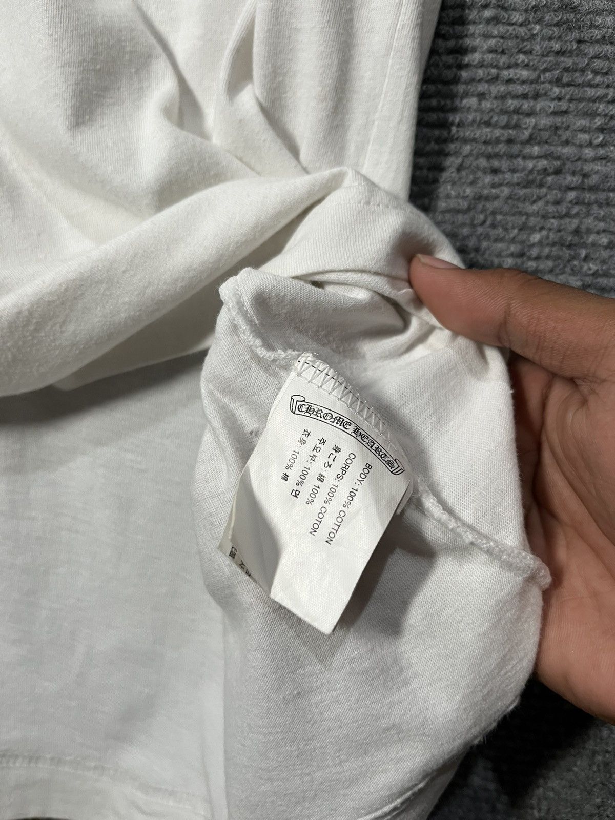 Chrome Hearts CHROME HEARTS BIG HORSESHOE POCKET TEE Size US S / EU 44-46 / 1 - 8 Thumbnail
