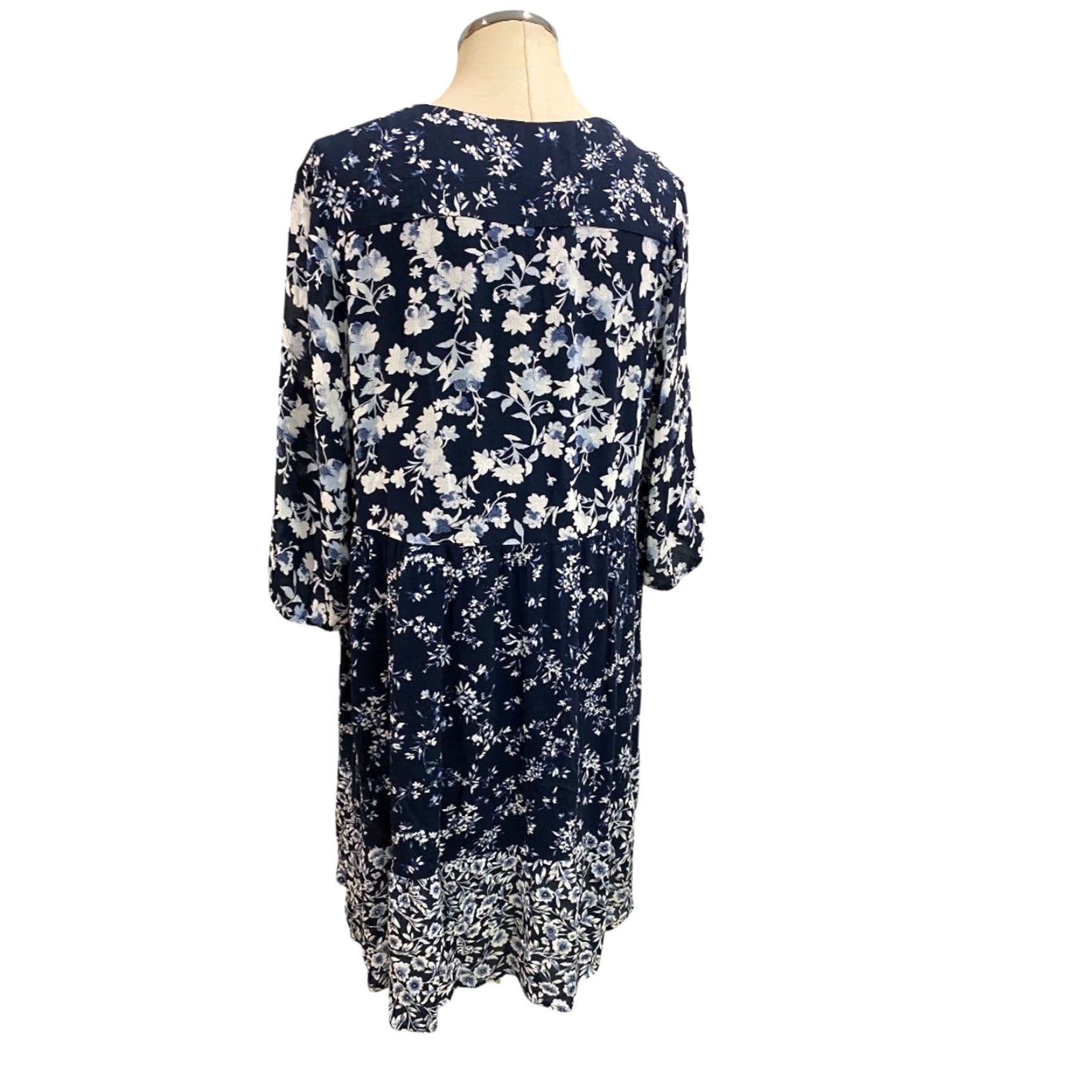 J. Jill J.Jill Mixed Floral Dress Pullover Boho Flowy Pockets Medium Size M / US 6-8 / IT 42-44 - 5 Thumbnail
