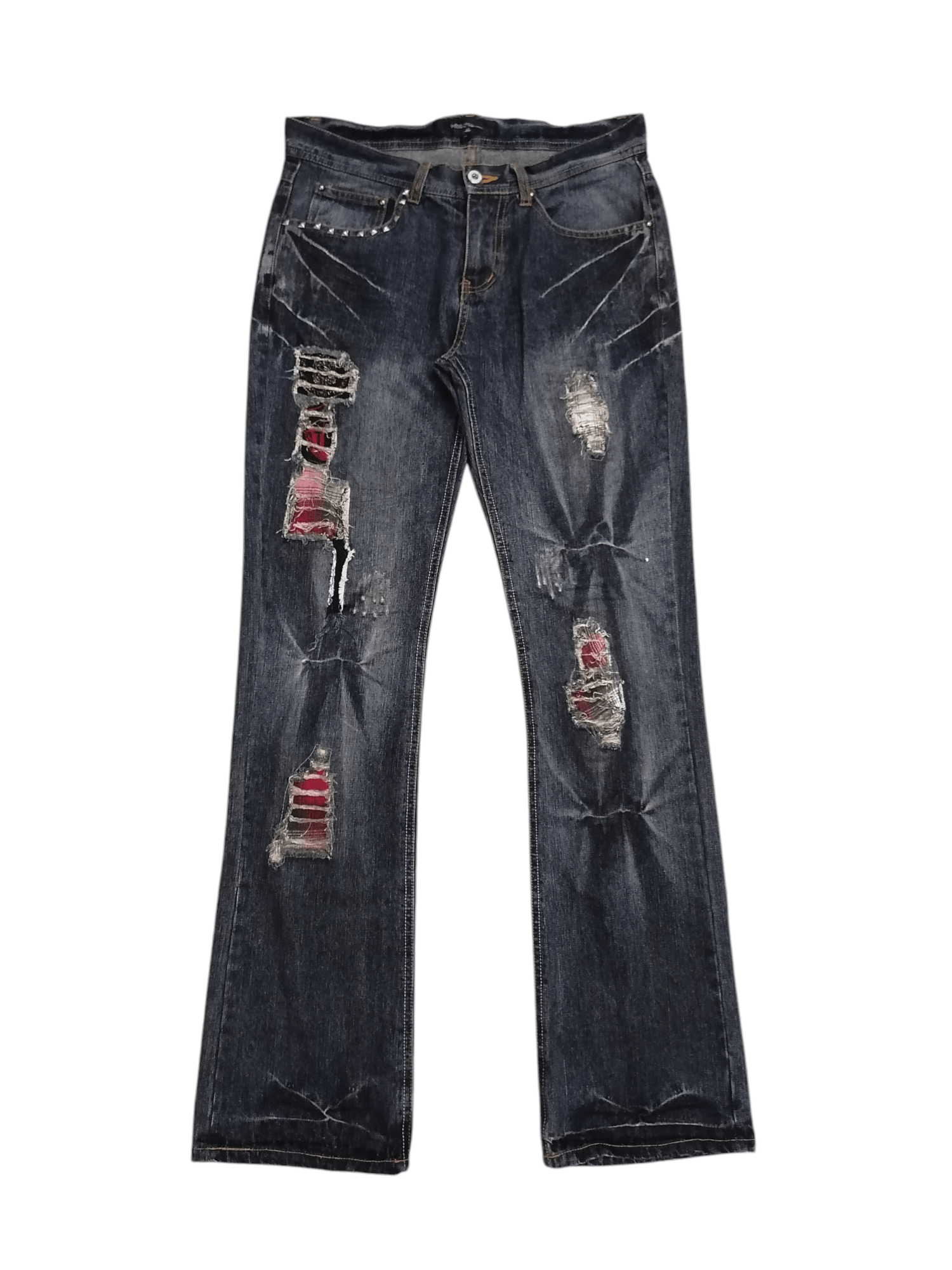 14th Addiction × If Six Was Nine × In The Attic In The Attic Homme Distressed Denim Pants Size US 31 - 1 Thumbnail