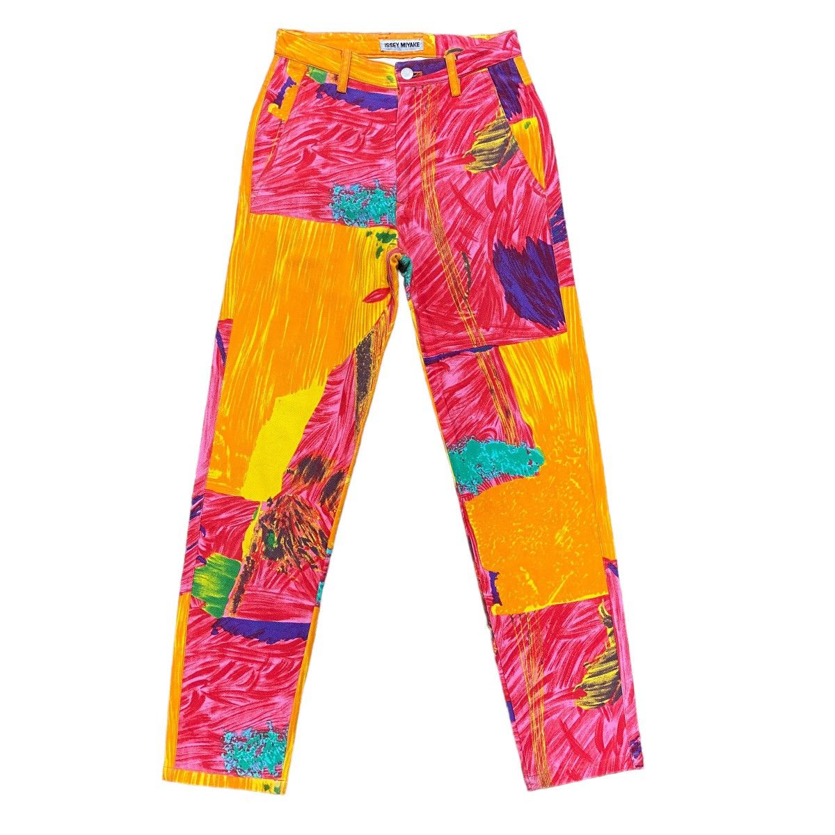 Issey Miyake Archive Issey Miyake Multi Colour Artisanal Painter Jeans Size 24" / US 00 / IT 34 - 2 Thumbnail