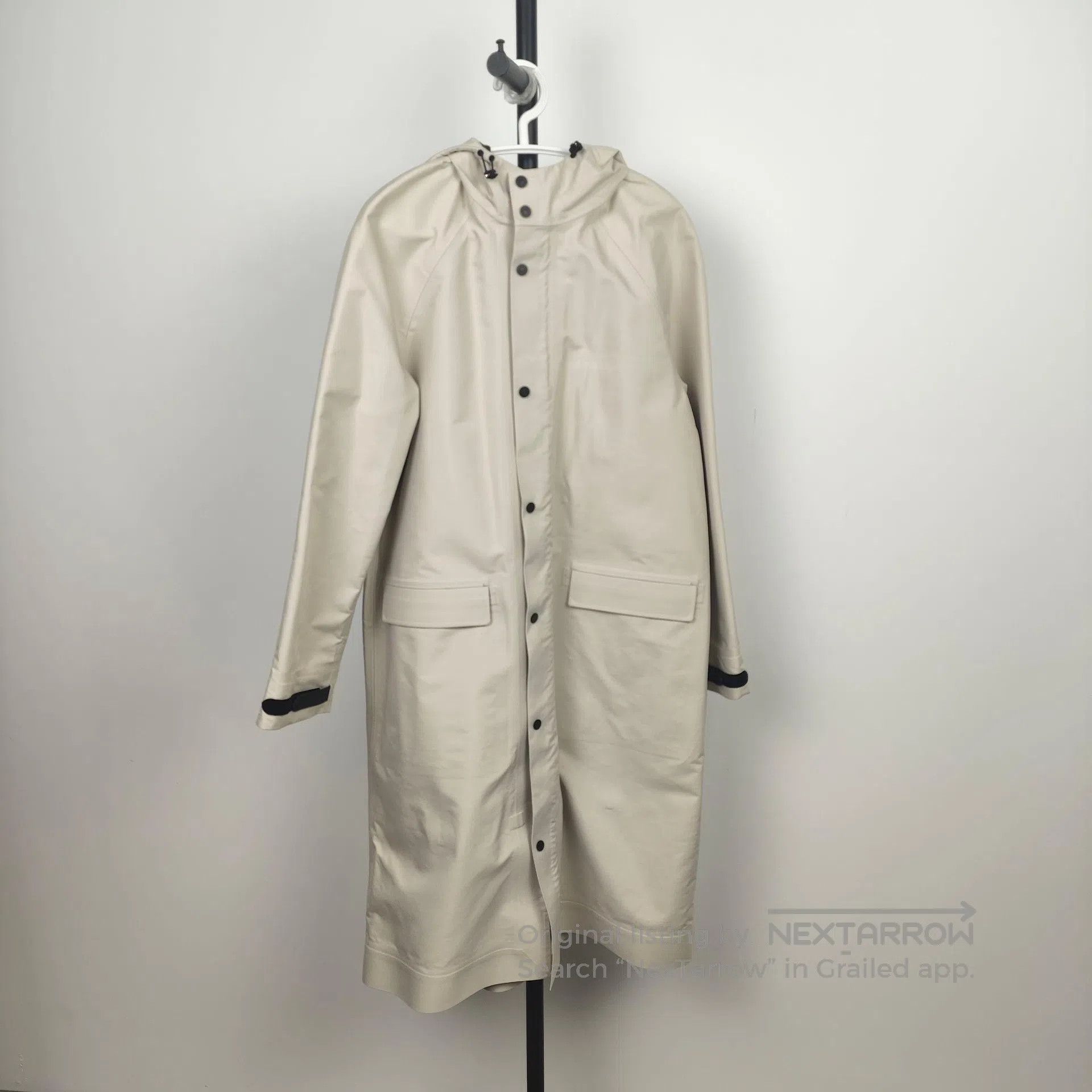 Hermes Hermes Off-white Hooded Long Coat| Size US S / EU 44-46 / 1 - 1 Thumbnail