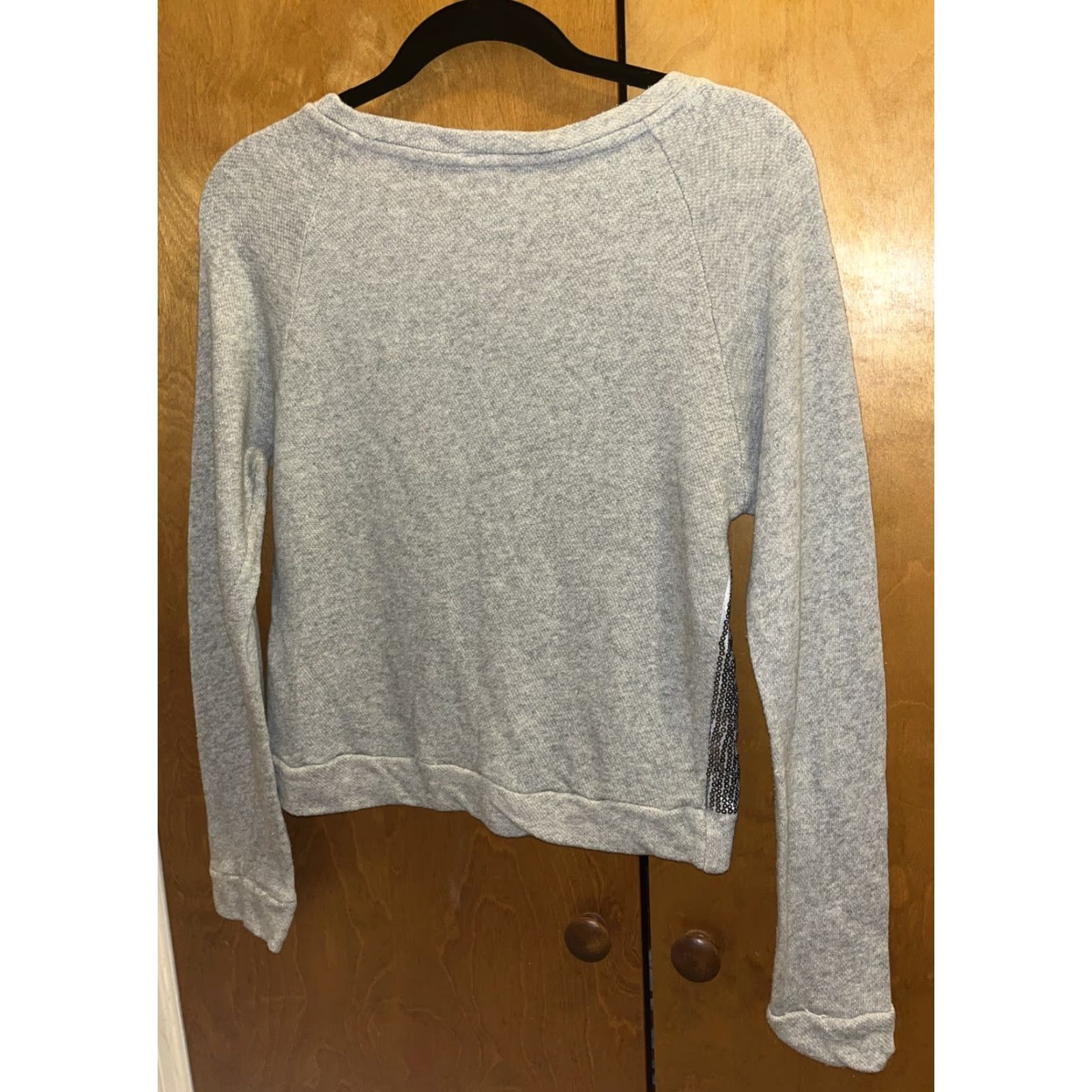 Forever 21 Forever 21 Gray Sequin Covered Front Womens Sweatshirt Size S Size S / US 4 / IT 40 - 5 Thumbnail