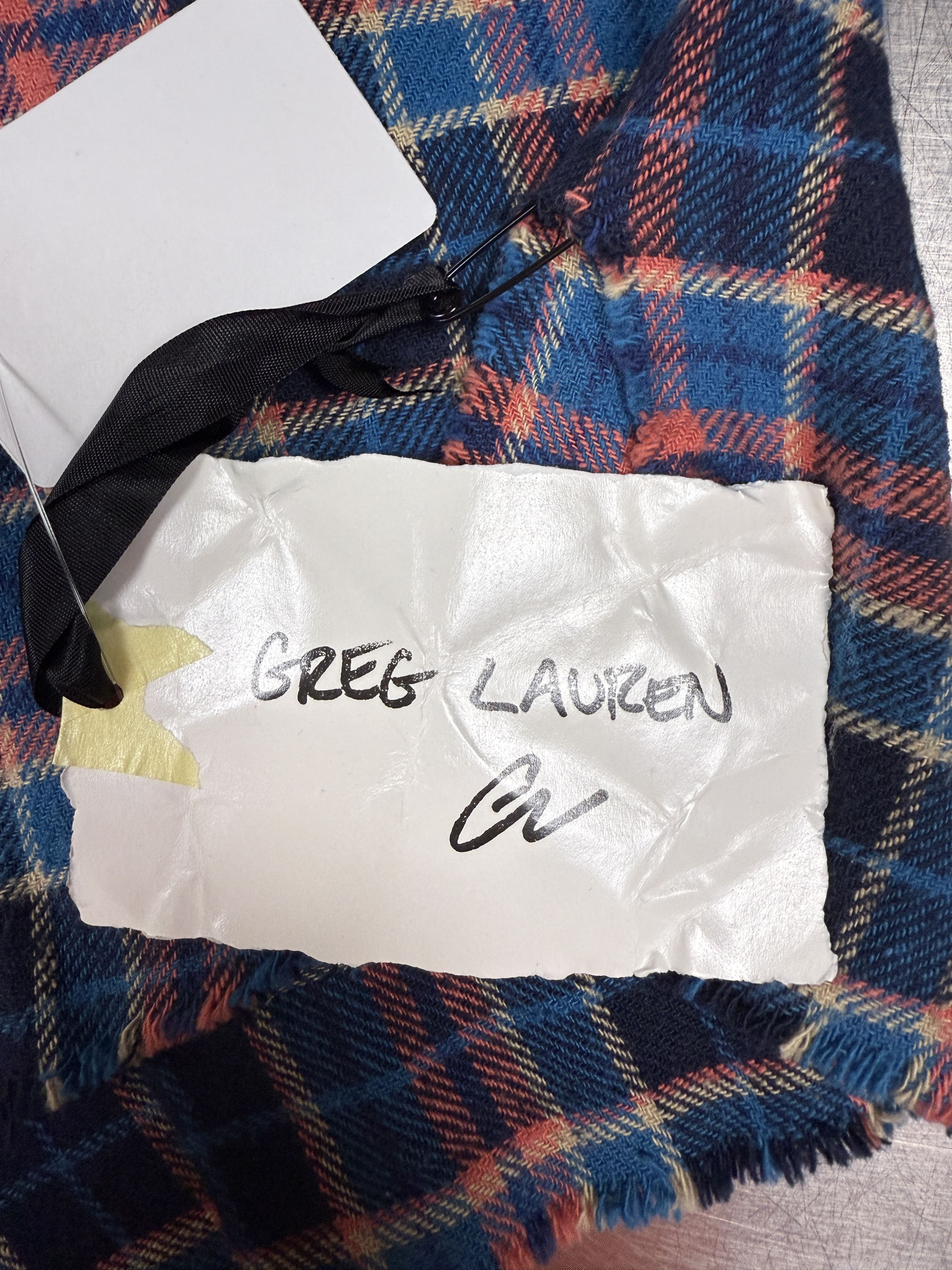 Greg Lauren $795 Greg Lauren Plaid Short Sleeve Shirt Size US XL / EU 56 / 4 - 9 Thumbnail