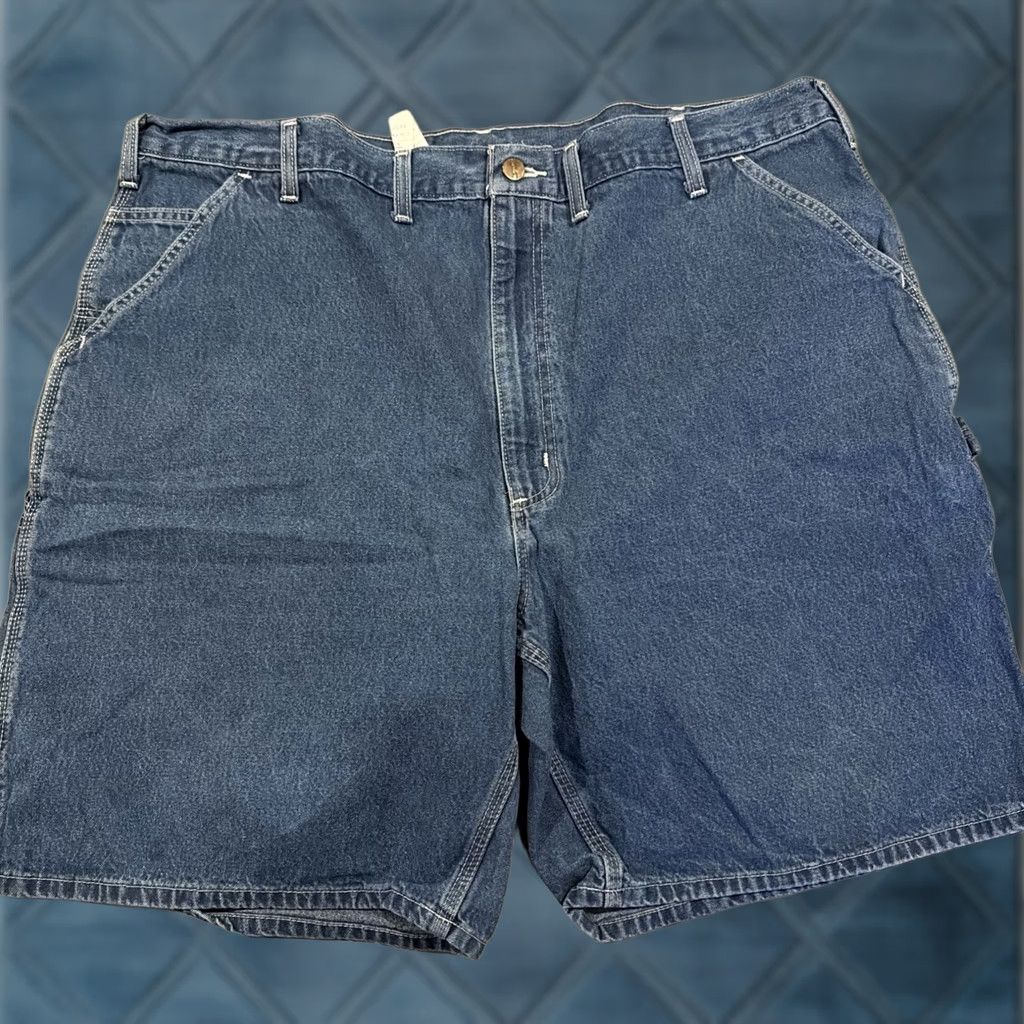 Carhartt Carhartt Carpenter Denim Jean Shorts 44 X 8.5 Inseam Awesome Size US 44 / EU 60 - 1 Thumbnail