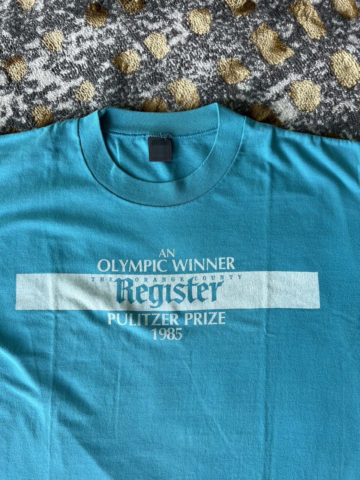 Jerzees × USA Olympics × Vintage Vintage 80s The Orange County Olympic Winner Pulitzer 1985 Size US L / EU 52-54 / 3 - 2 Thumbnail