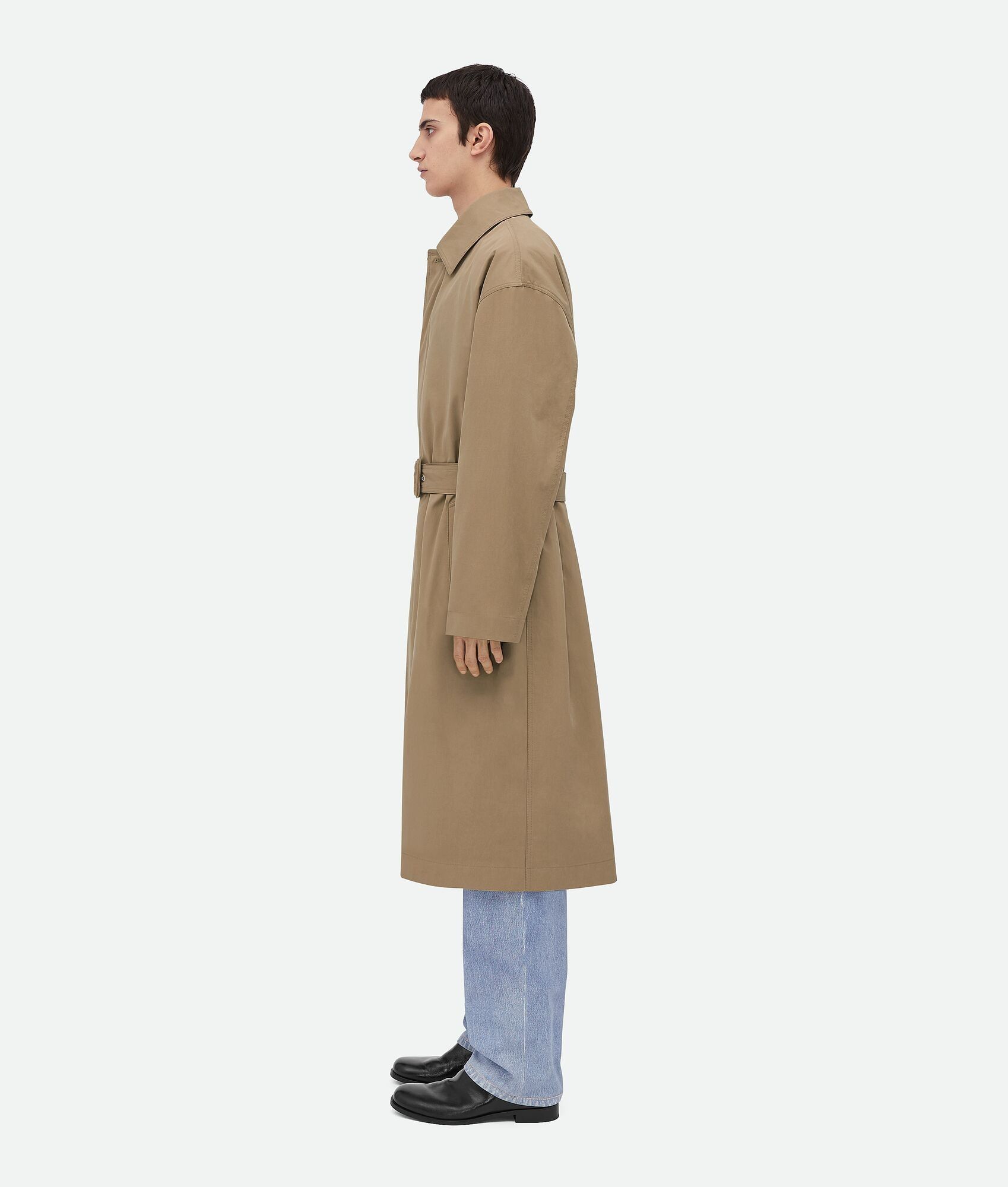Bottega Veneta o1w1db10825 Light Cotton Twill Trench Coat in Desert Taupe Size US M / EU 48-50 / 2 - 3 Thumbnail