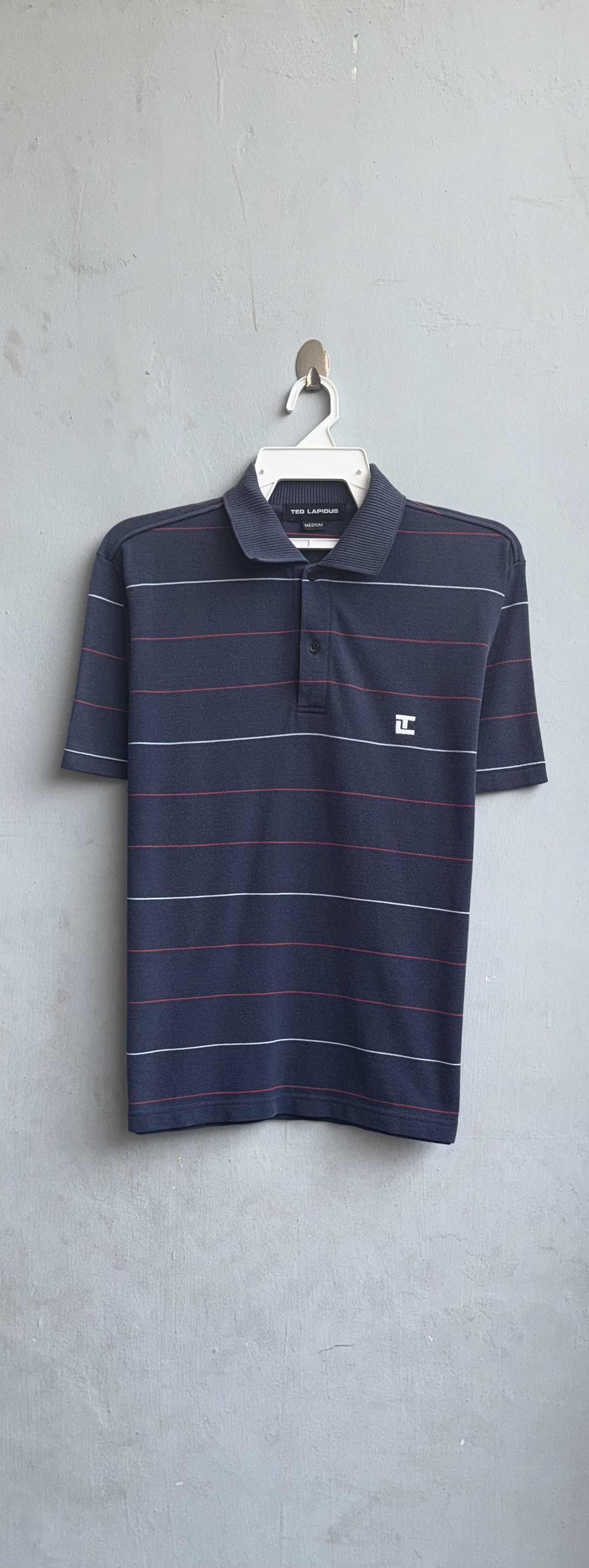 TED LAPIDUS Ted Lapidus Stripe Polo Shirt Size US M / EU 48-50 / 2 - 1 Thumbnail