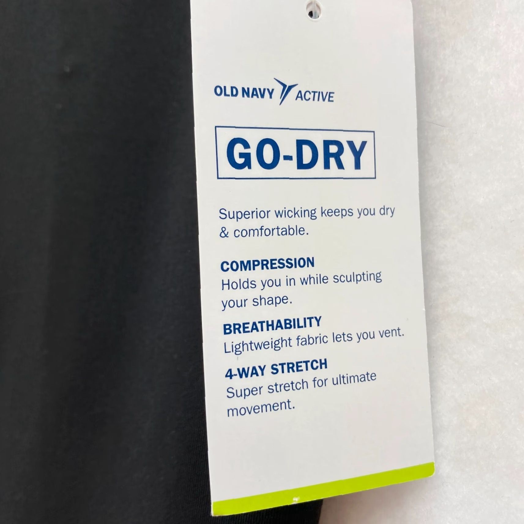 Old Navy Old Navy Active Leggings Women's Medium Black Quick Dry Stretch Skinny Ankle NWT Size 32" / US 10 / IT 46 - 4 Thumbnail