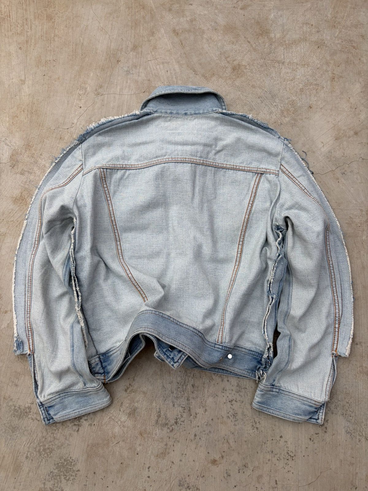 Maison Margiela SS2017 Maison Margiela Two Tone Denim Jacket Size US S / EU 44-46 / 1 - 11 Thumbnail