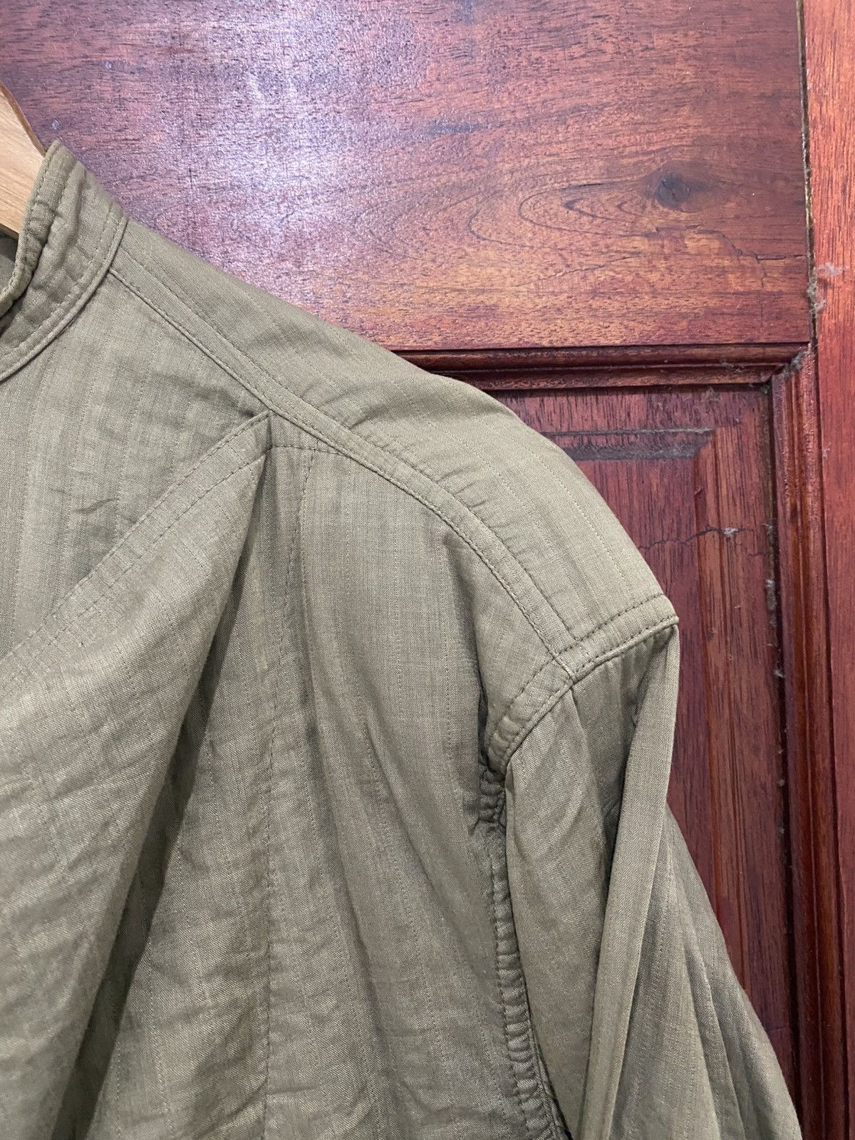 Issey Miyake Archive 80s Mandarin Collar Wrinkles Unstructure Shirt Size US S / EU 44-46 / 1 - 4 Thumbnail