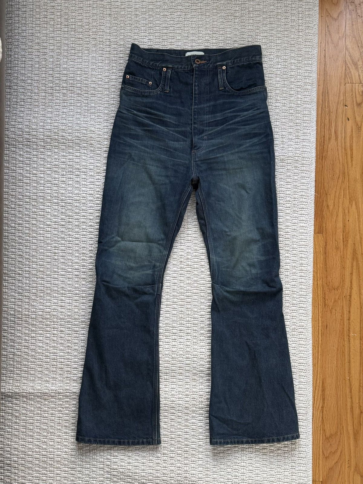 KOZABURO 3D Bootcut Jeans - Washed Indigo Size US 29 - 1 Thumbnail