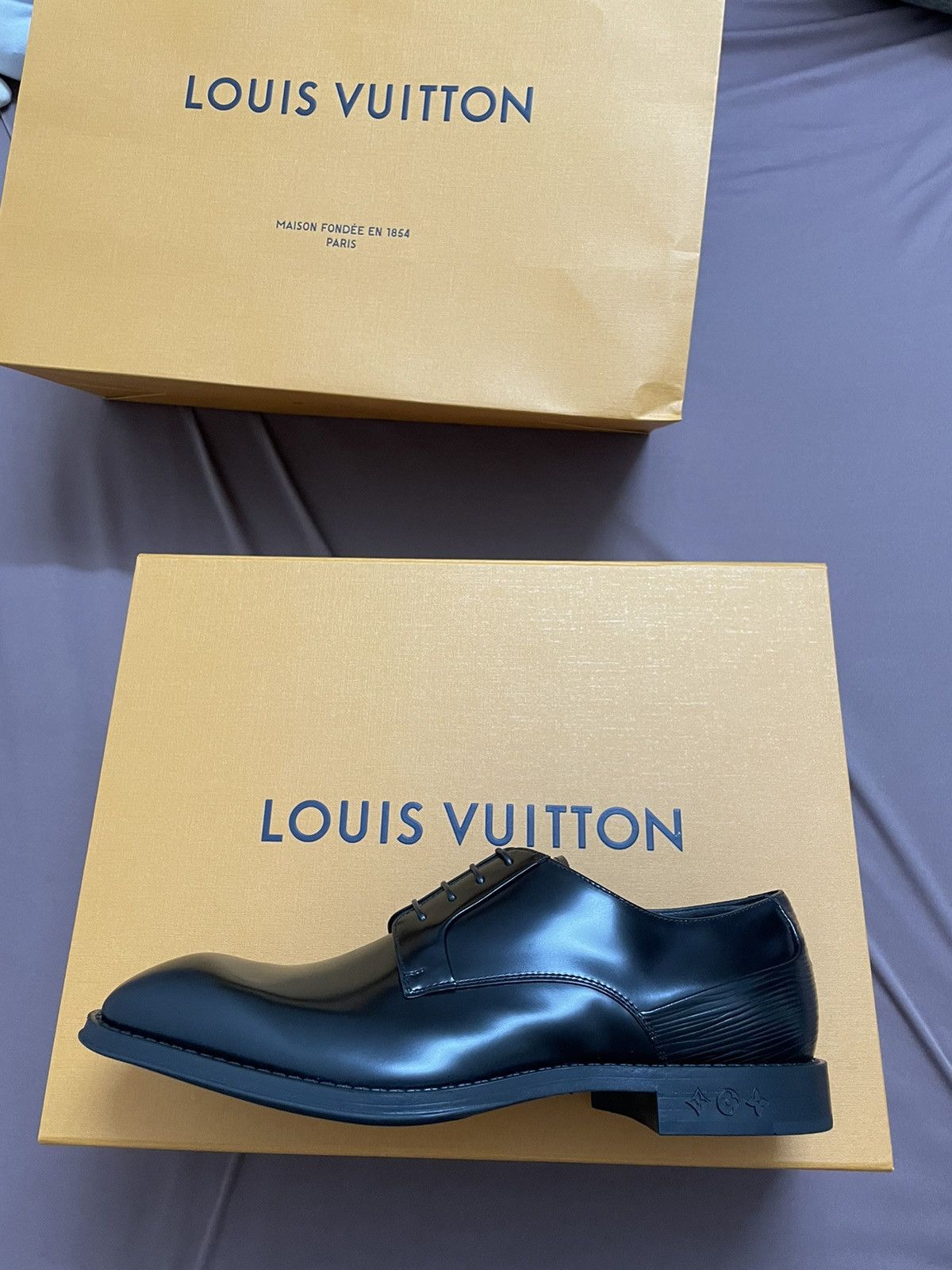 Louis Vuitton Louis Vuitton Kensington black derby shoes Size US 7 / EU 40 - 9 Thumbnail