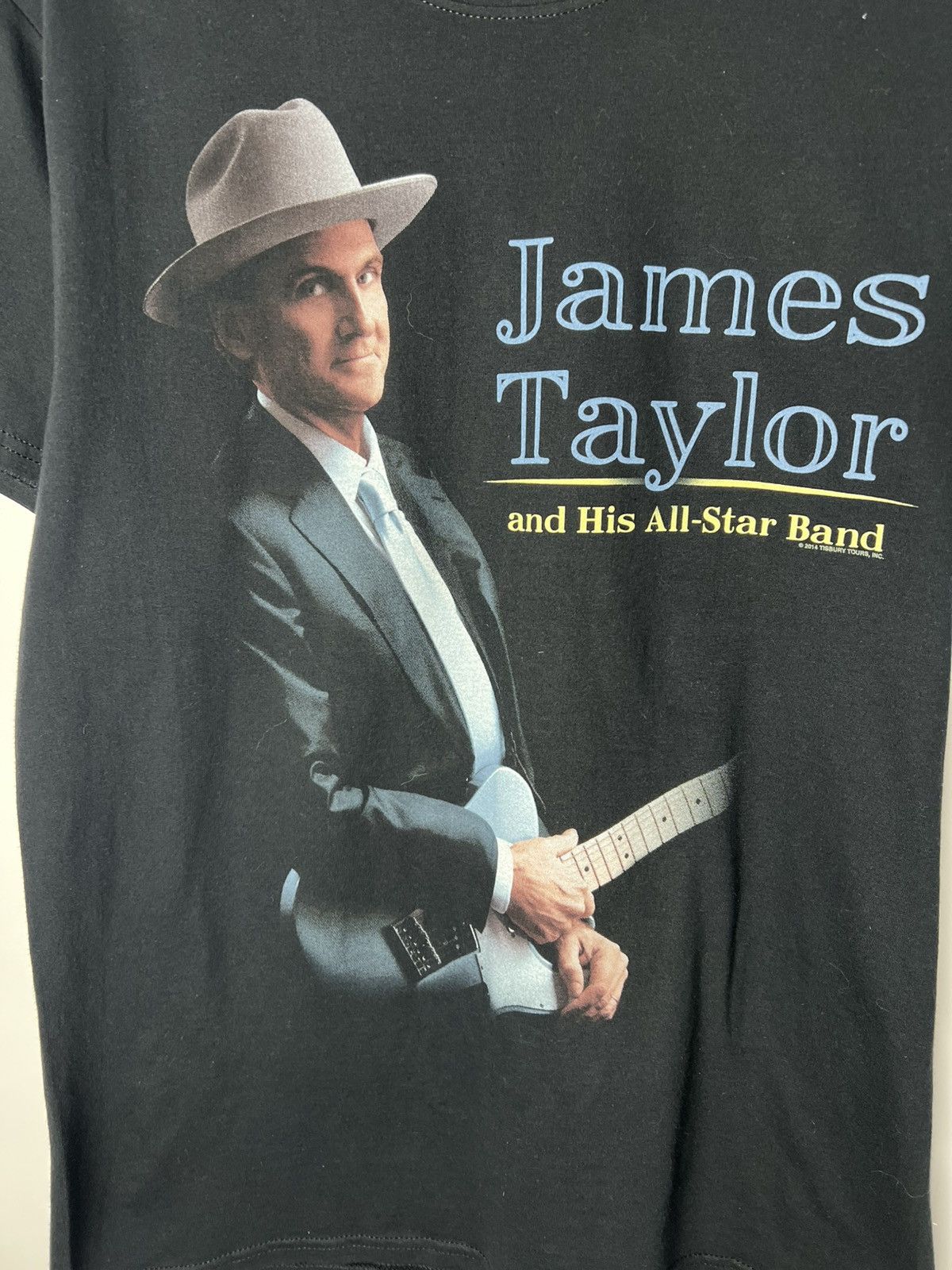 Band Tees James Taylor And His All Star Band Tour 2014 Black Shirt Size US M / EU 48-50 / 2 - 2 Thumbnail