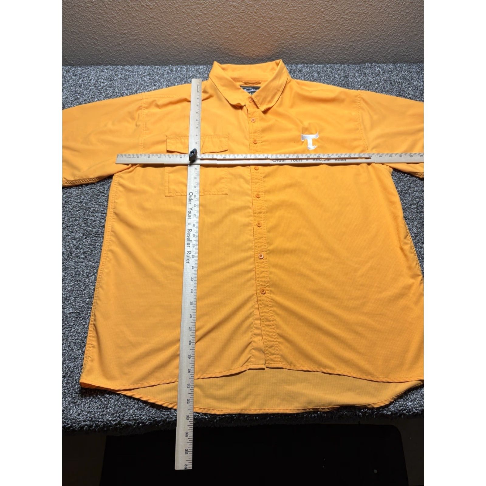 Vintage Drake Tennessee Shirt Mens XL Orange Button-Down Microfiber Shirt Size US XL / EU 56 / 4 - 4 Thumbnail