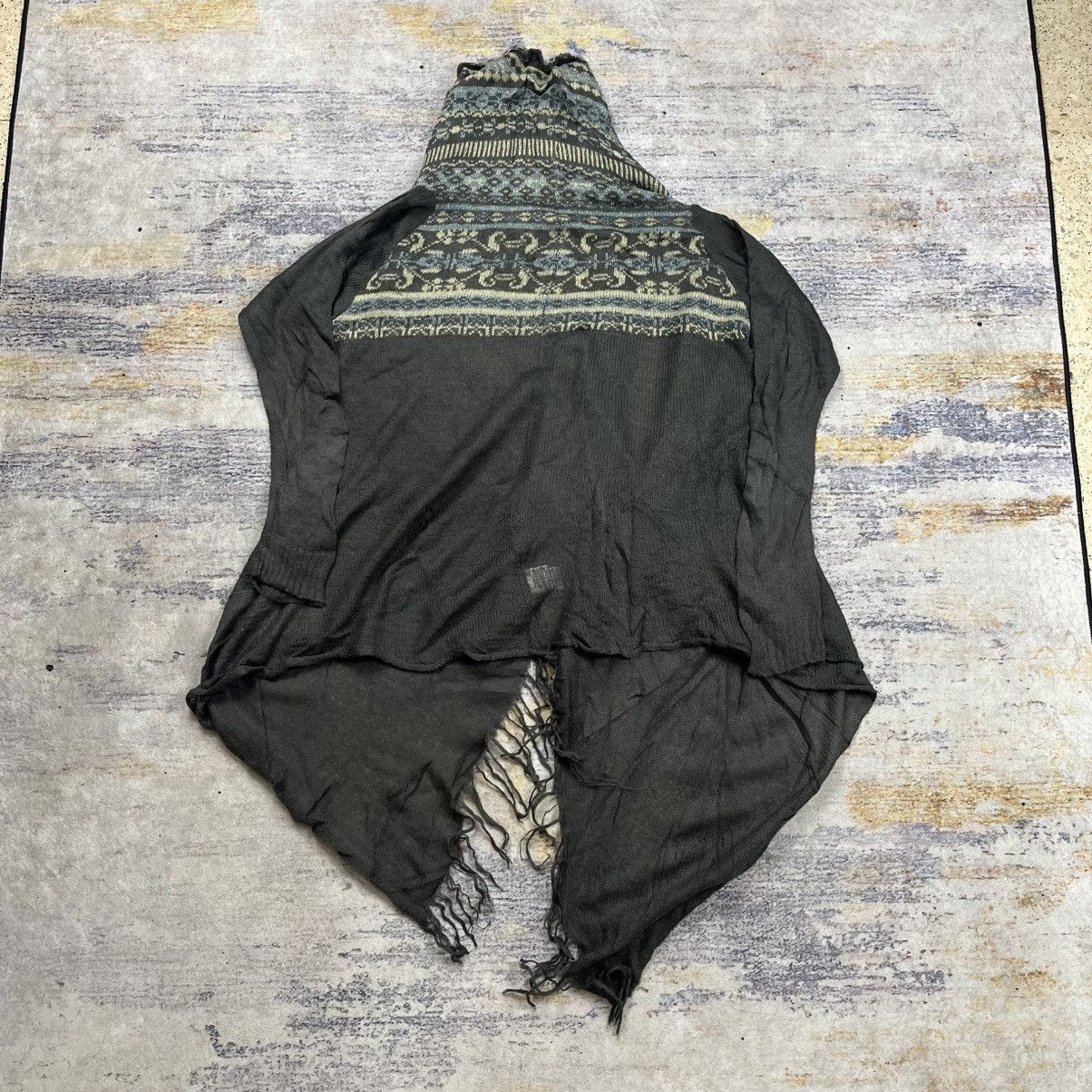 Le Grande Bleu (L.G.B.) BBP fringe knit outer cardigan vkei grunge style Size US L / EU 52-54 / 3 - 4 Thumbnail