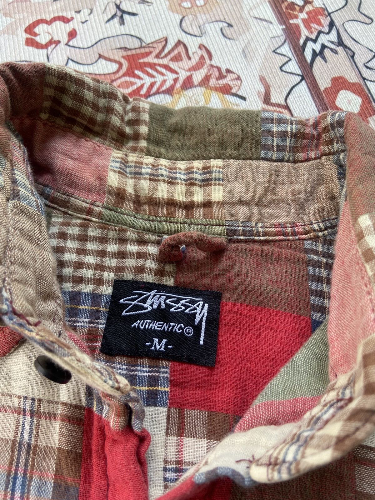 Vintage Vintage Stussy Patchwork tartan shirt Size US M / EU 48-50 / 2 - 4 Thumbnail