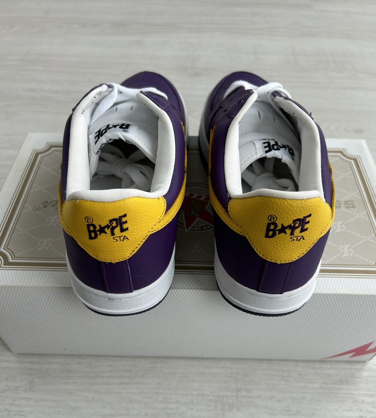 Bape VERY RARE OG 2001 A BATHING APE PURPLE BAPESTA Size US 10 / EU 43 - 3 Thumbnail