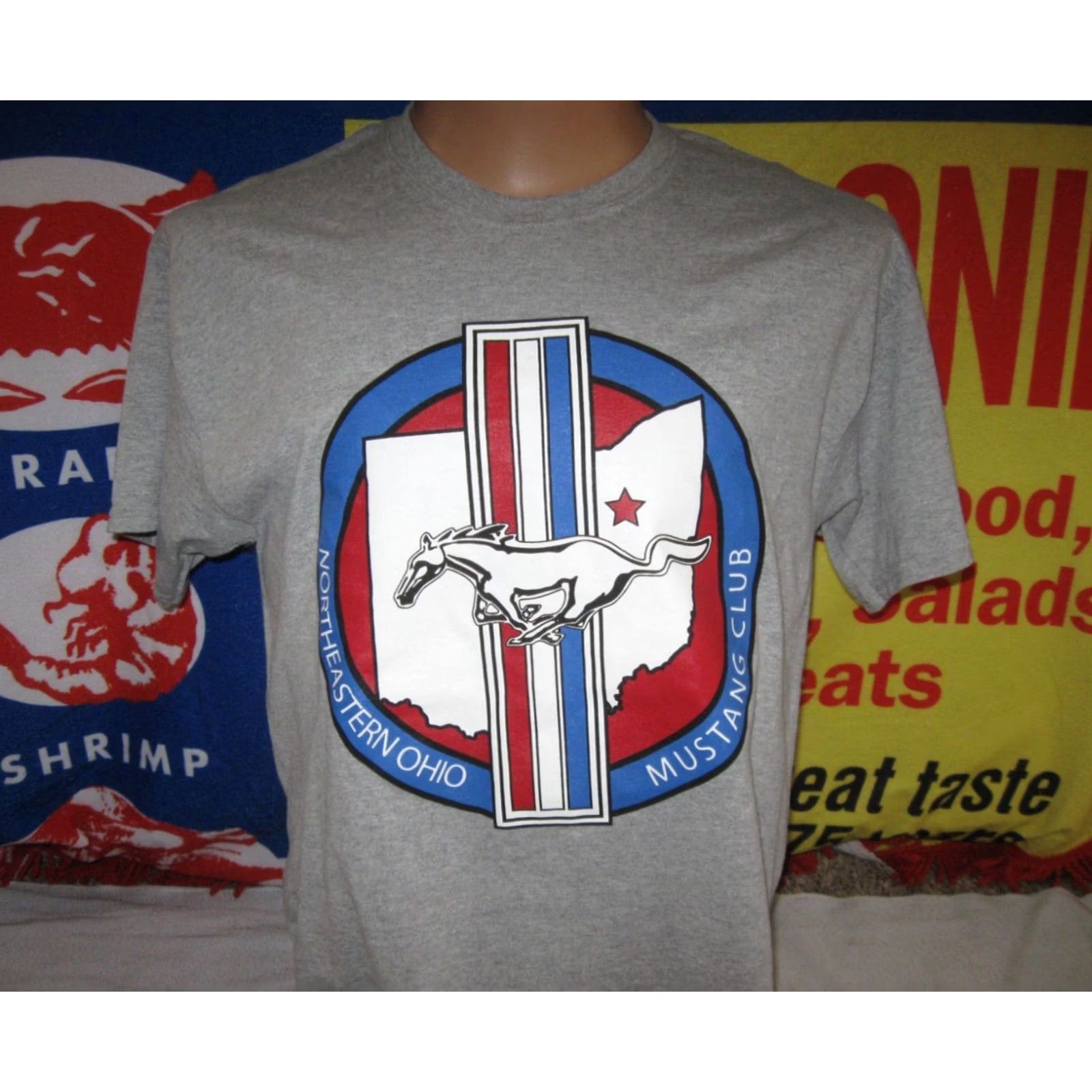 Gildan Northeastern Ohio Mustang Club Shirt Mens Large Racing American MUSCLE CARS Size US L / EU 52-54 / 3 - 3 Thumbnail
