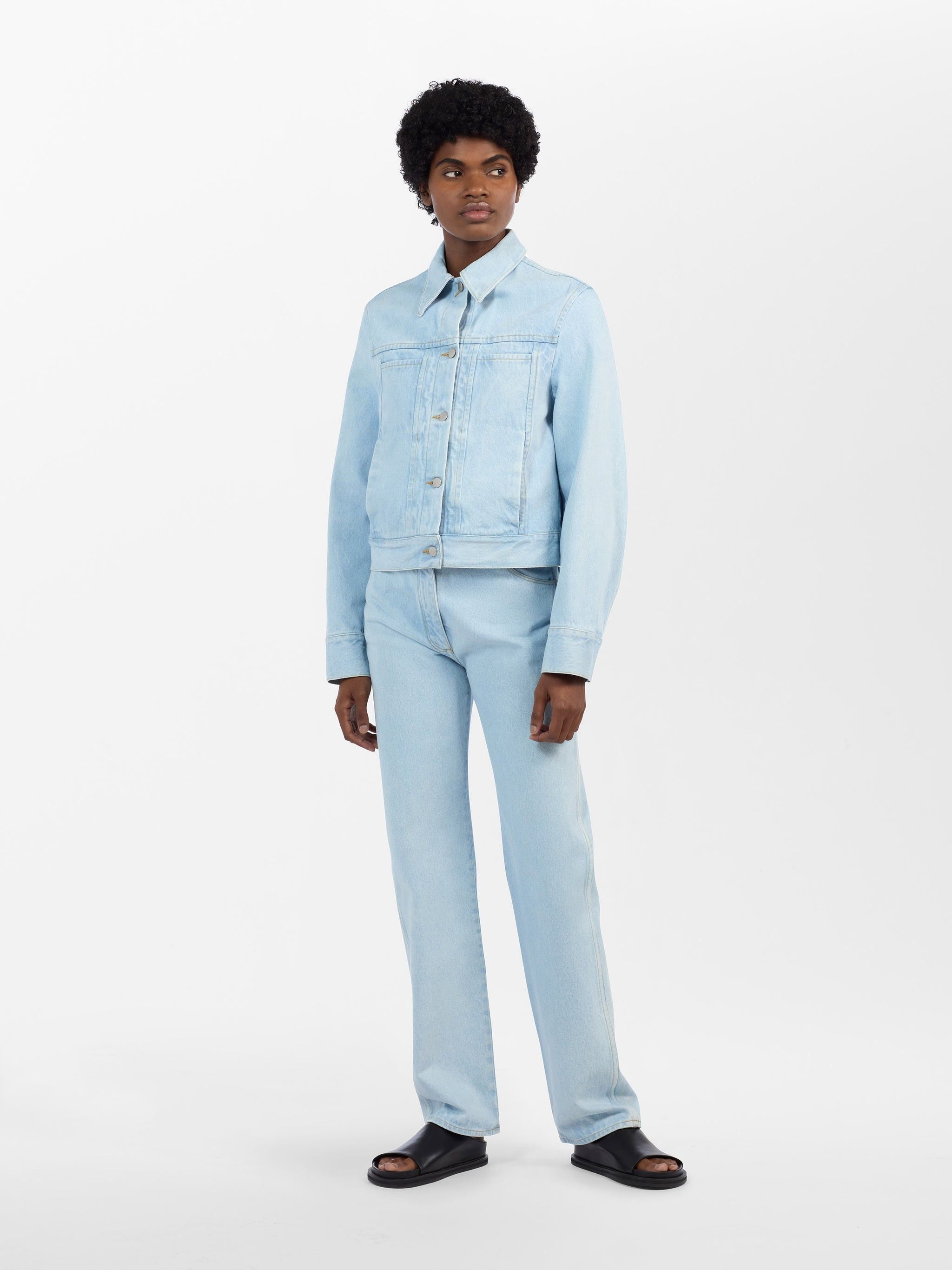 Studio Nicholson o1mle0525 Tahoe Denim Jacket in Blue Size S / US 4 / IT 40 - 4 Thumbnail