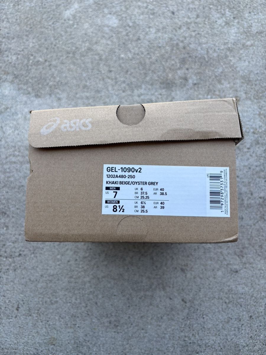 Asics DS ASICS Gel-1090v2 Khaki Biege Oyster Women’s Size 7M, 8.5W Size US 8.5 / IT 38.5 - 3 Thumbnail
