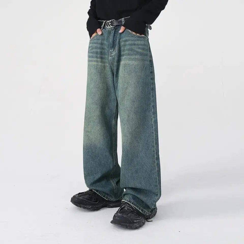 Japanese Brand × Jean Baggy Wash Wide Leg Denim Jeans Size US 32 / EU 48 - 7 Thumbnail