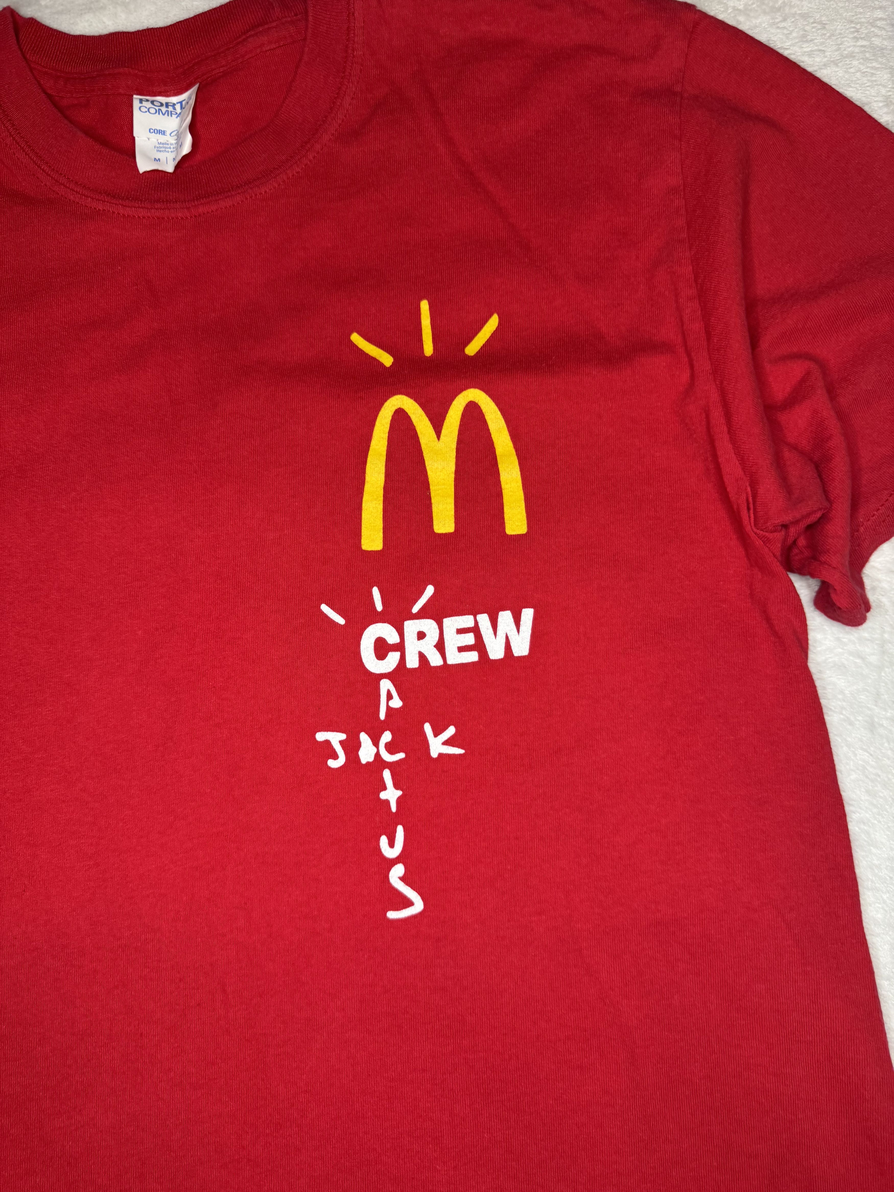Travis Scott Size Medium- Travis Scott x Mcdonalds Crew T-shirt Size US M / EU 48-50 / 2 - 4 Thumbnail