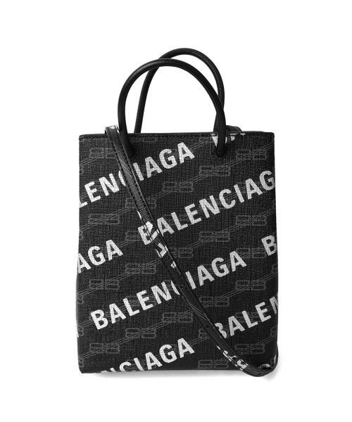 image of Balenciaga O1S1Wg110524 Size: Os Bb Monogram Shopping Bag In Black, Women's