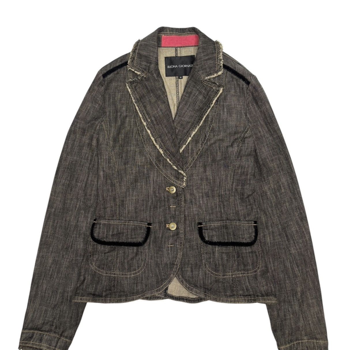 If Six Was Nine × Japanese Brand VINTAGE BUONA GIORNATA CROPPED PATTERN JACKET Size S / US 4 / IT 40 - 9 Thumbnail