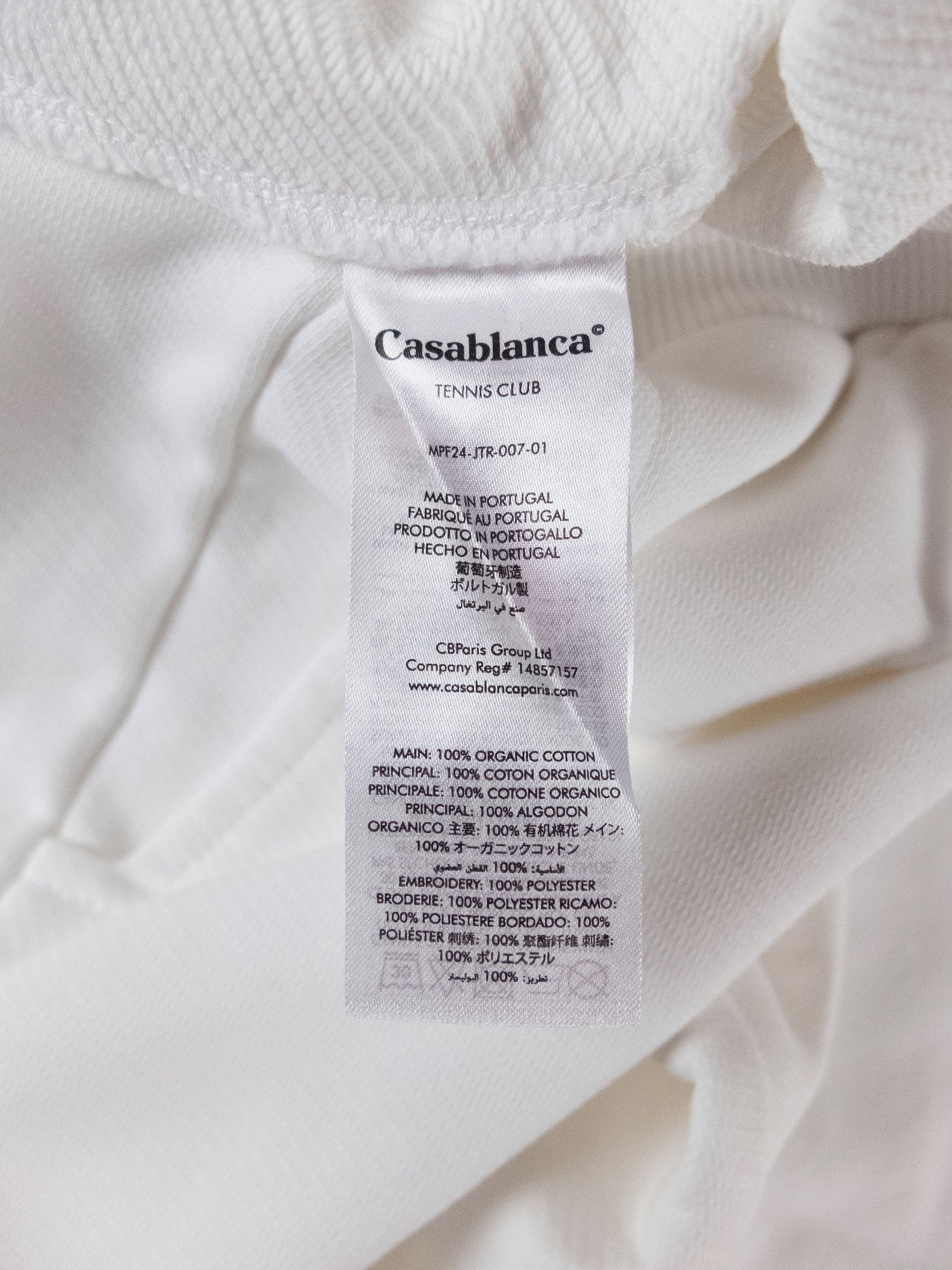 Casablanca CASABLANCA white organic cotton sweatpants Medium q Size US 32 / EU 48 - 9 Thumbnail