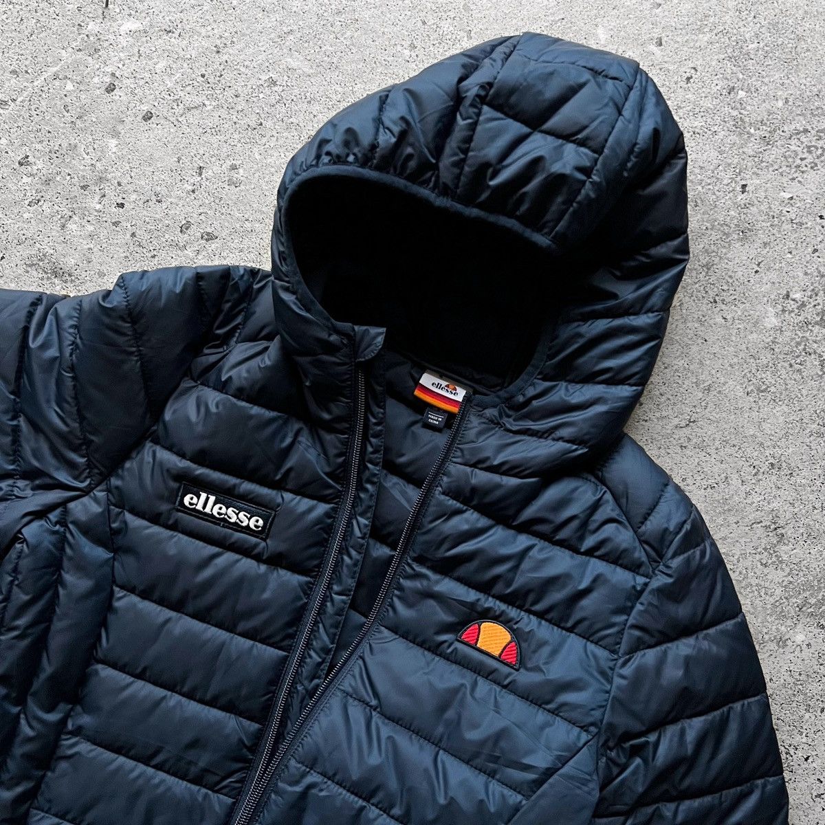 Designer × Ellesse Ellesse Womens Blue Lompard Padded Full Zip Jacket Pockets Size S / US 4 / IT 40 - 7 Thumbnail