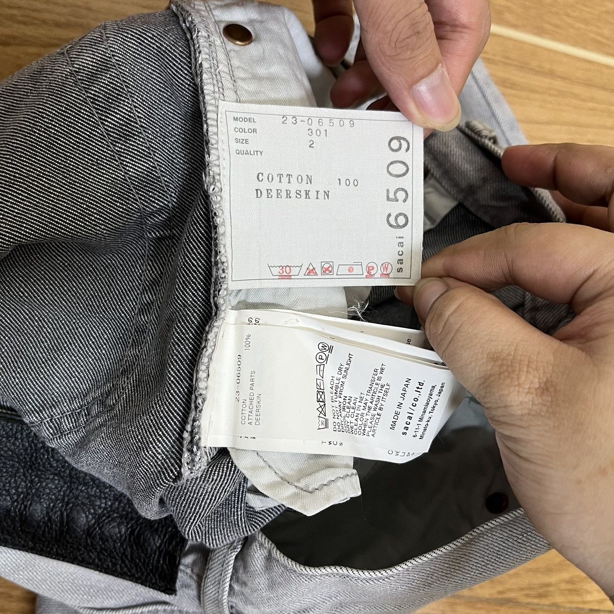 Sacai Sacai SS23 Bootcut Denim Jeans Size 31" - 14 Thumbnail
