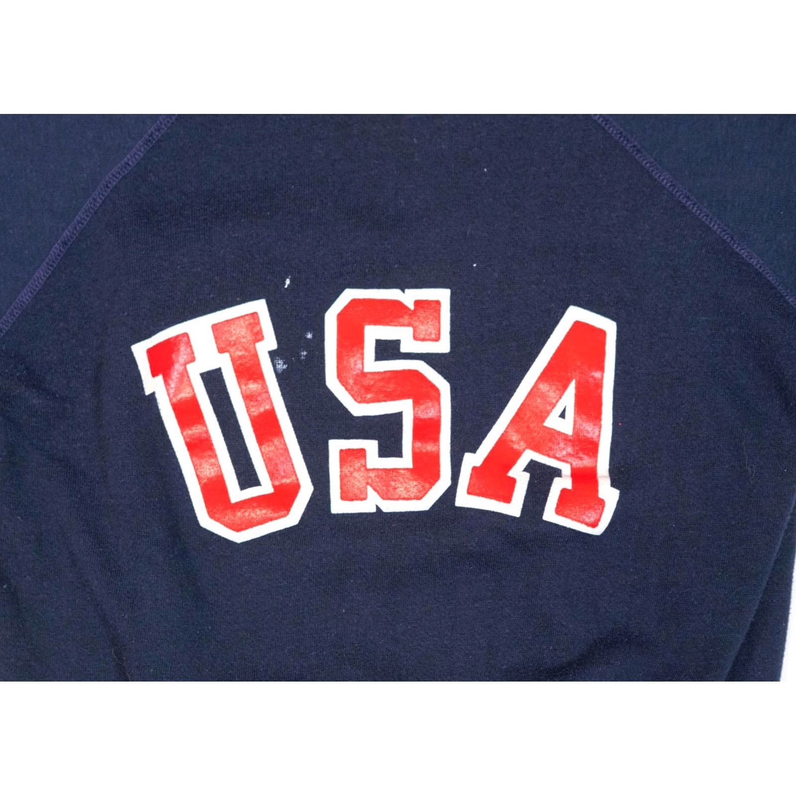 Vintage VINTAGE Pannill Sweatshirt Women M Blue 80s USA Crew Neck Pullover Satin Cotton Blend Regular Size Size M / US 6-8 / IT 42-44 - 2 Thumbnail