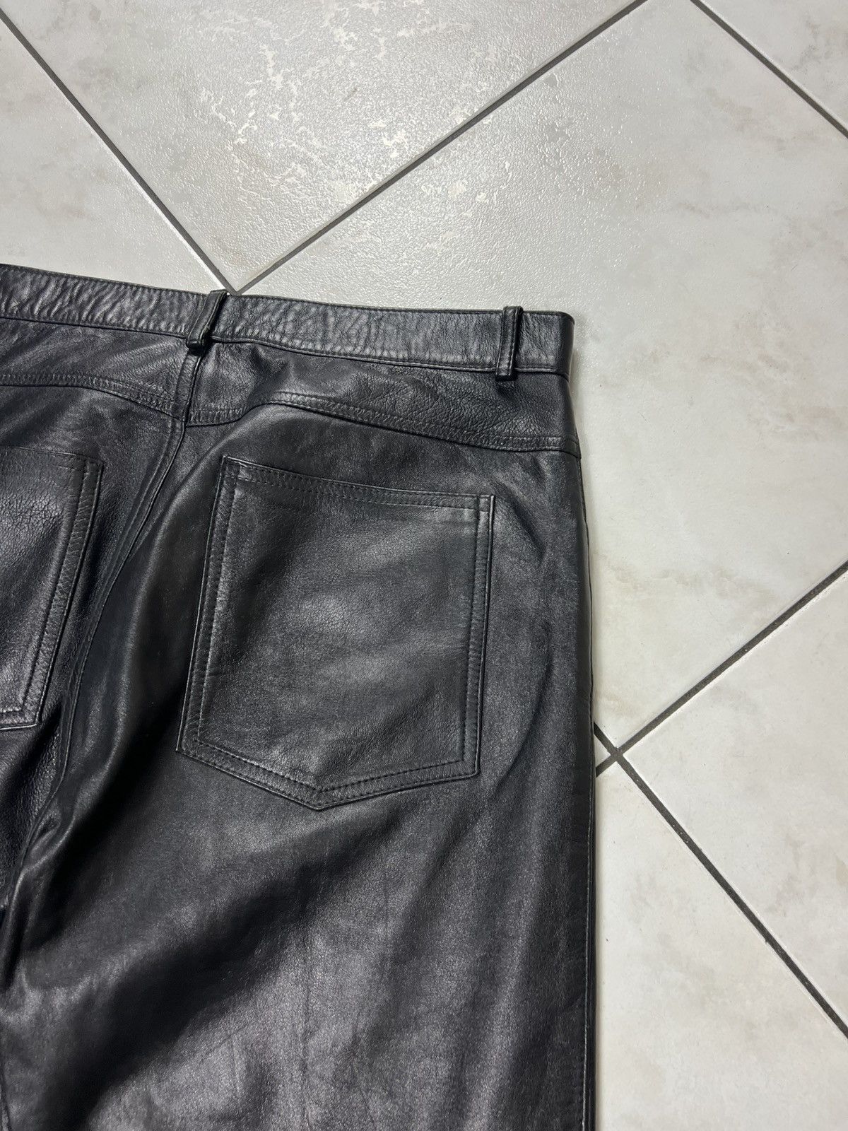 Genuine Leather Vintage genuine leather black opium casual pants trousers Size US 36 / EU 52 - 15 Thumbnail