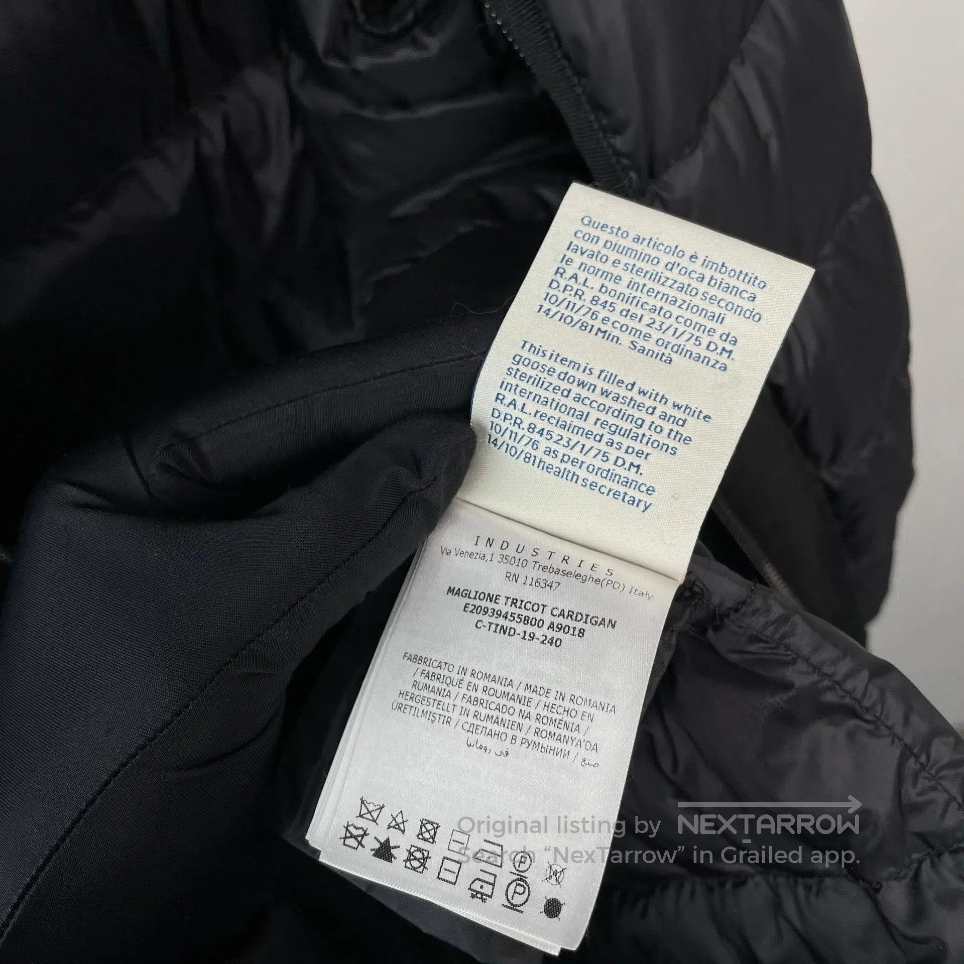 Moncler Moncler Black Stand Collar Zip-Up Long Sleeve Jacket| Size US L / EU 52-54 / 3 - 6 Thumbnail